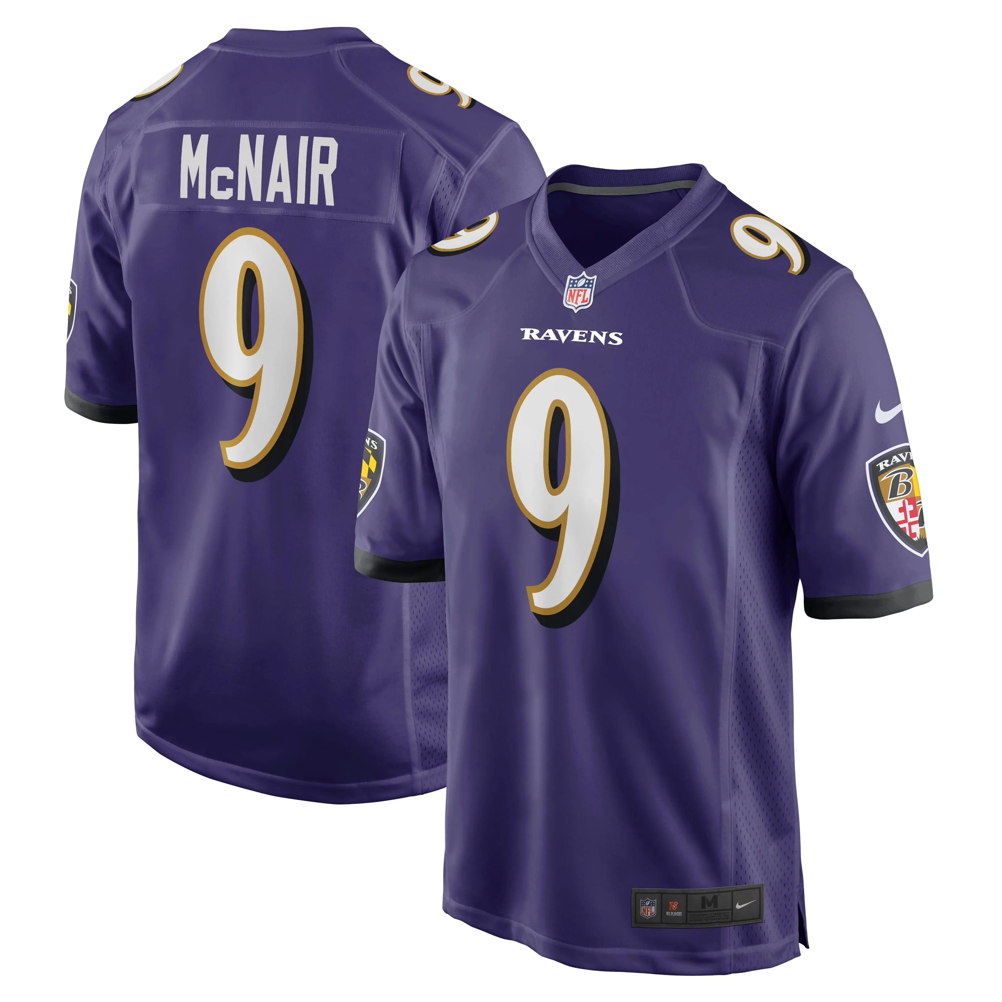 Steve McNair Baltimore Ravens  Game Retired Player Jersey - Purple