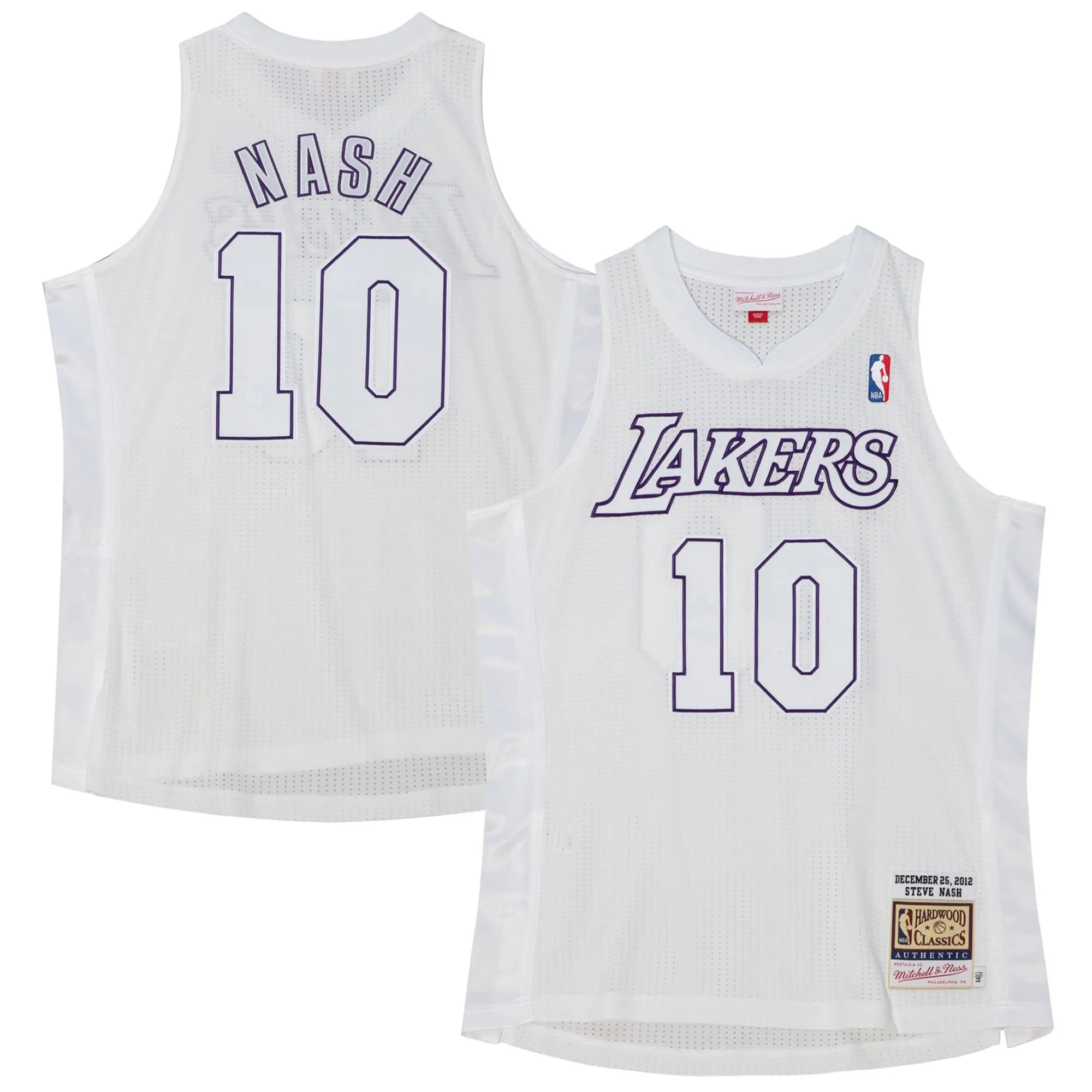 Steve Nash Los Angeles Lakers Mitchell & Ness 2012  Player Jersey - White