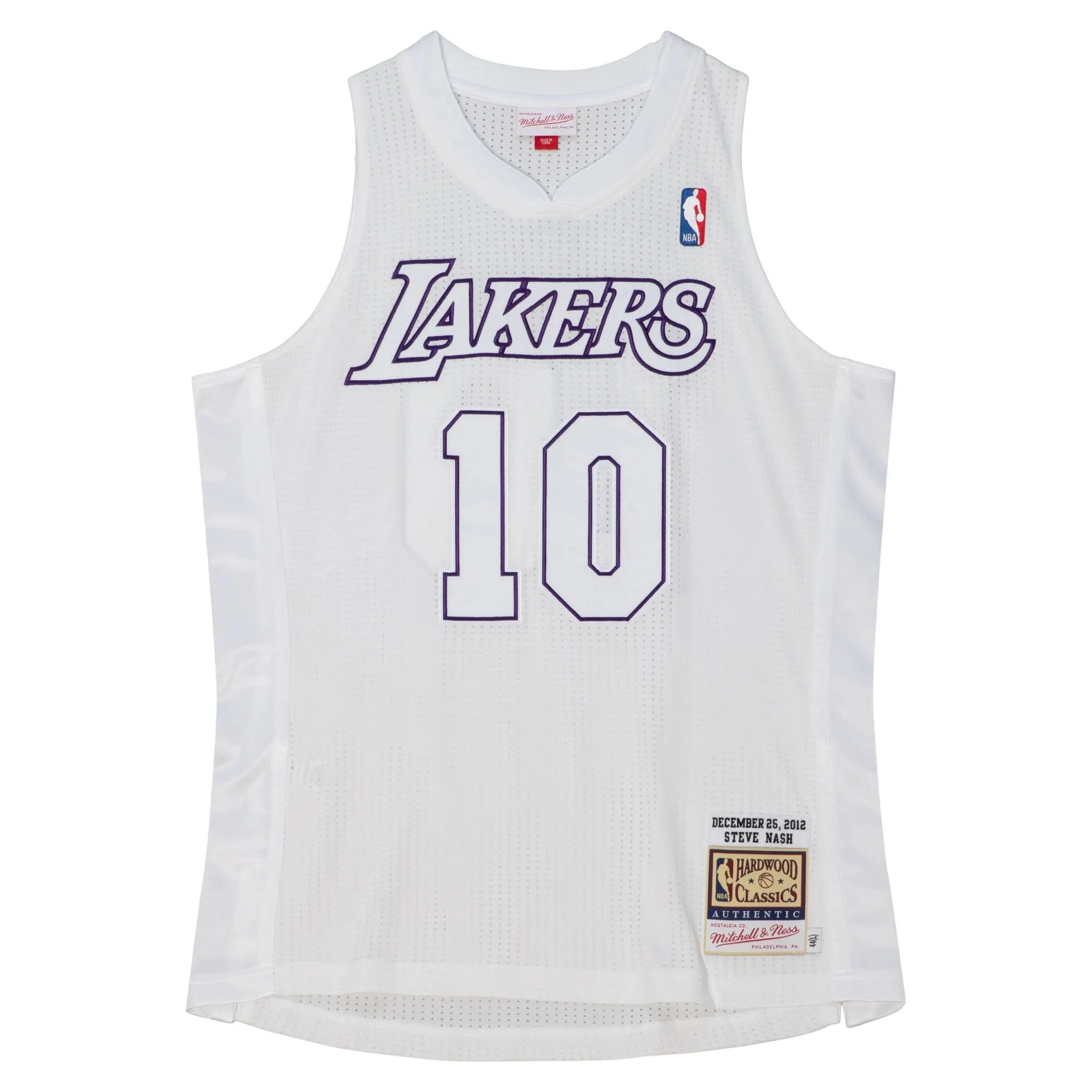 Steve Nash Los Angeles Lakers Mitchell & Ness 2012  Player Jersey - White