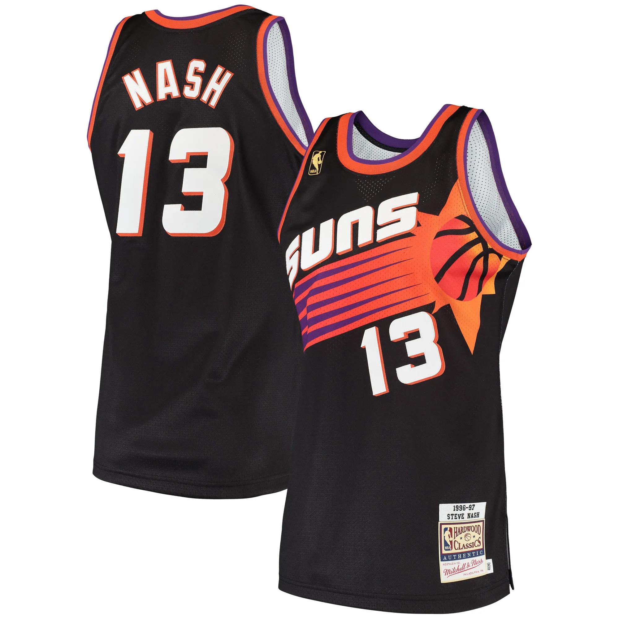 Steve Nash Phoenix Suns Mitchell & Ness 1996/97 Hardwood Classics  Jersey - Black