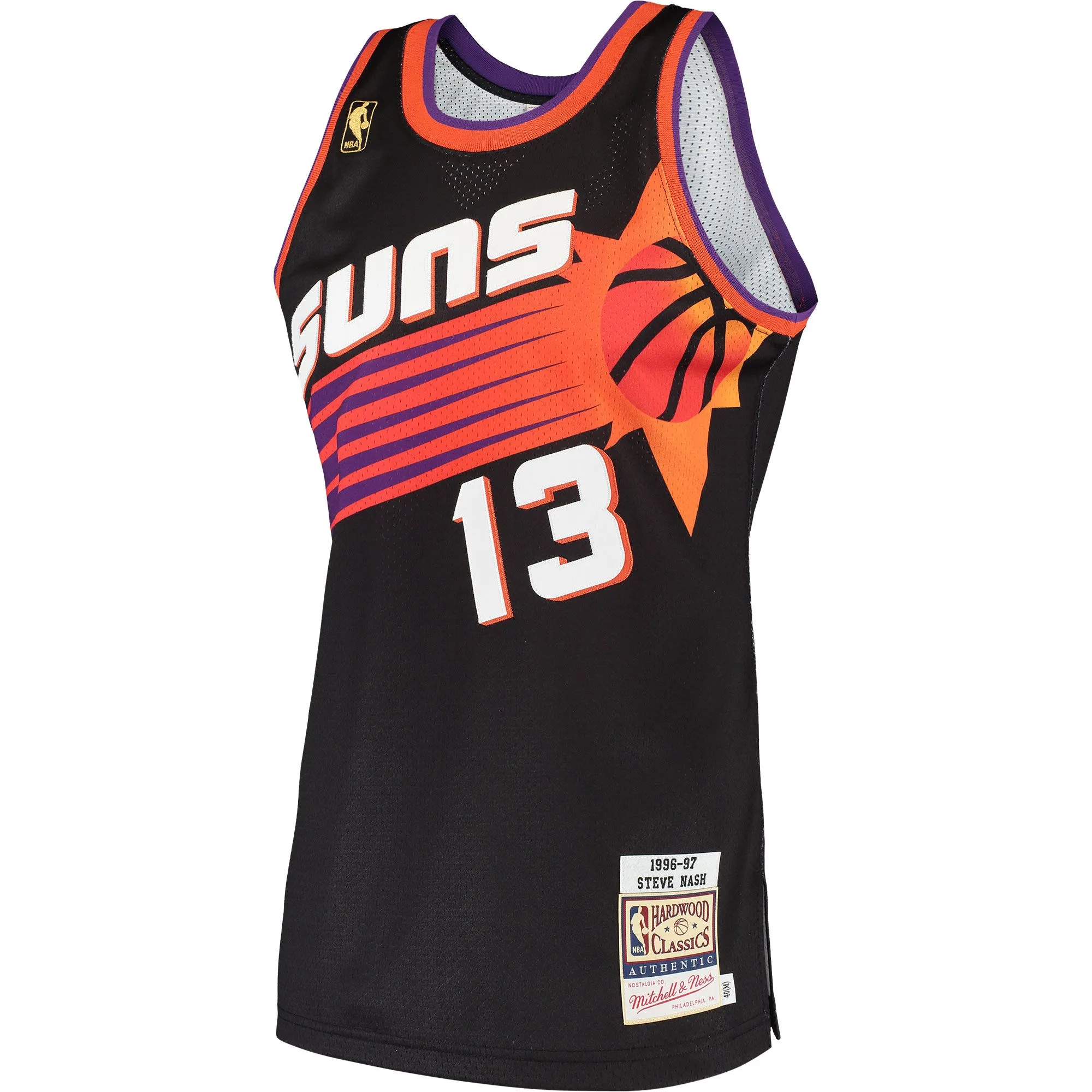 Steve Nash Phoenix Suns Mitchell & Ness 1996/97 Hardwood Classics  Jersey - Black