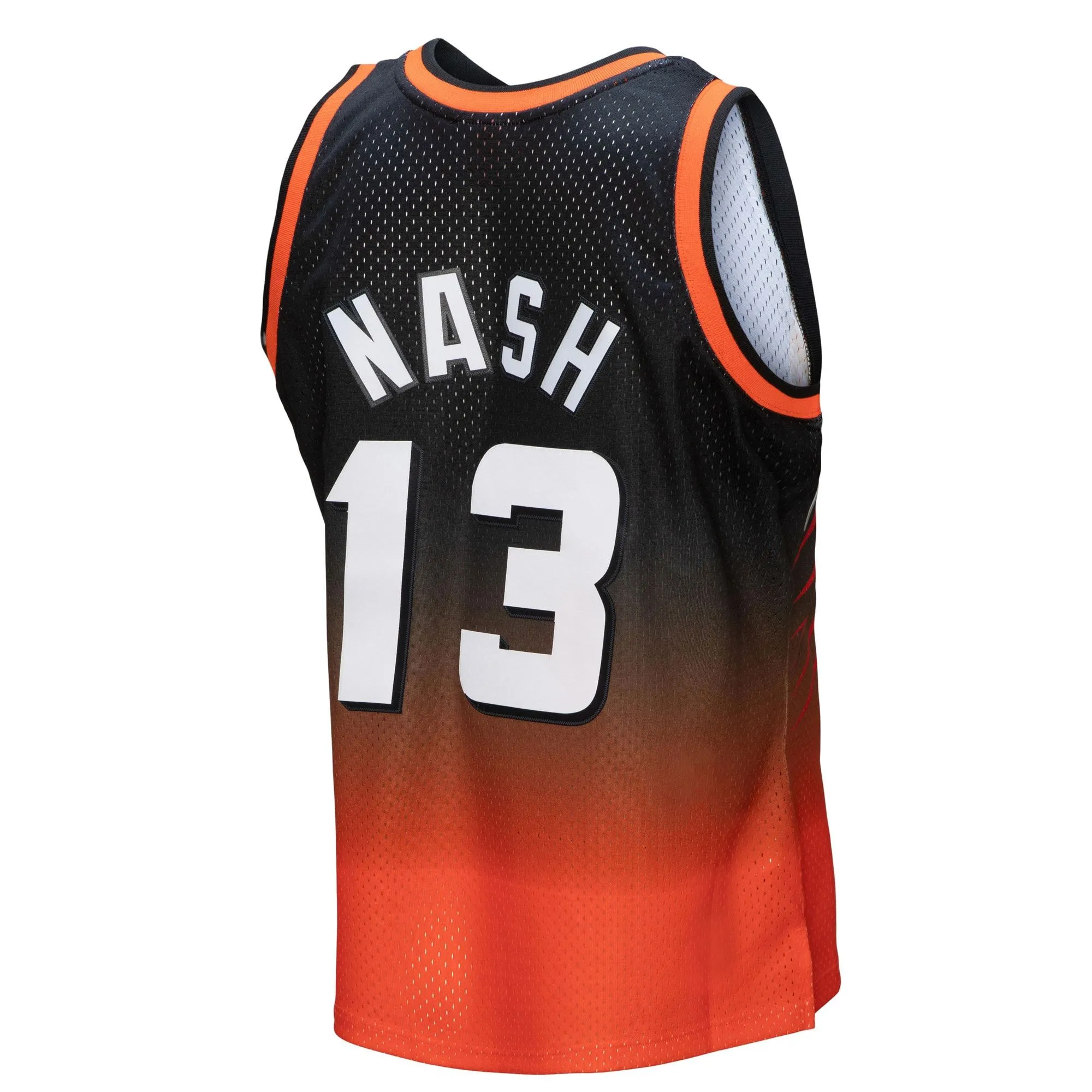 Steve Nash Phoenix Suns Mitchell & Ness 1996/97 Hardwood Classics Fadeaway Swingman Player Jersey - Orange/Black