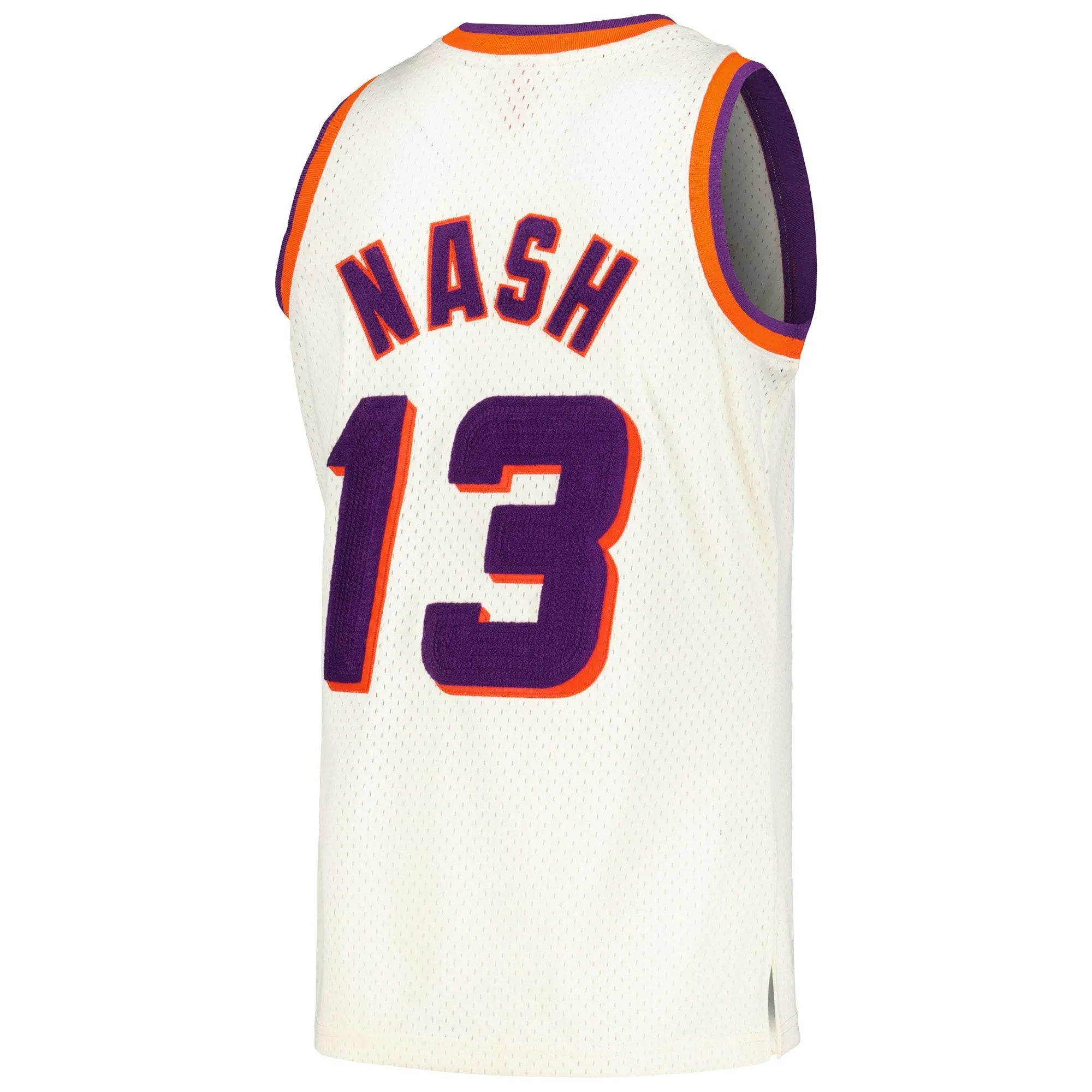 Steve Nash Phoenix Suns Mitchell & Ness Chainstitch Swingman Jersey - Cream