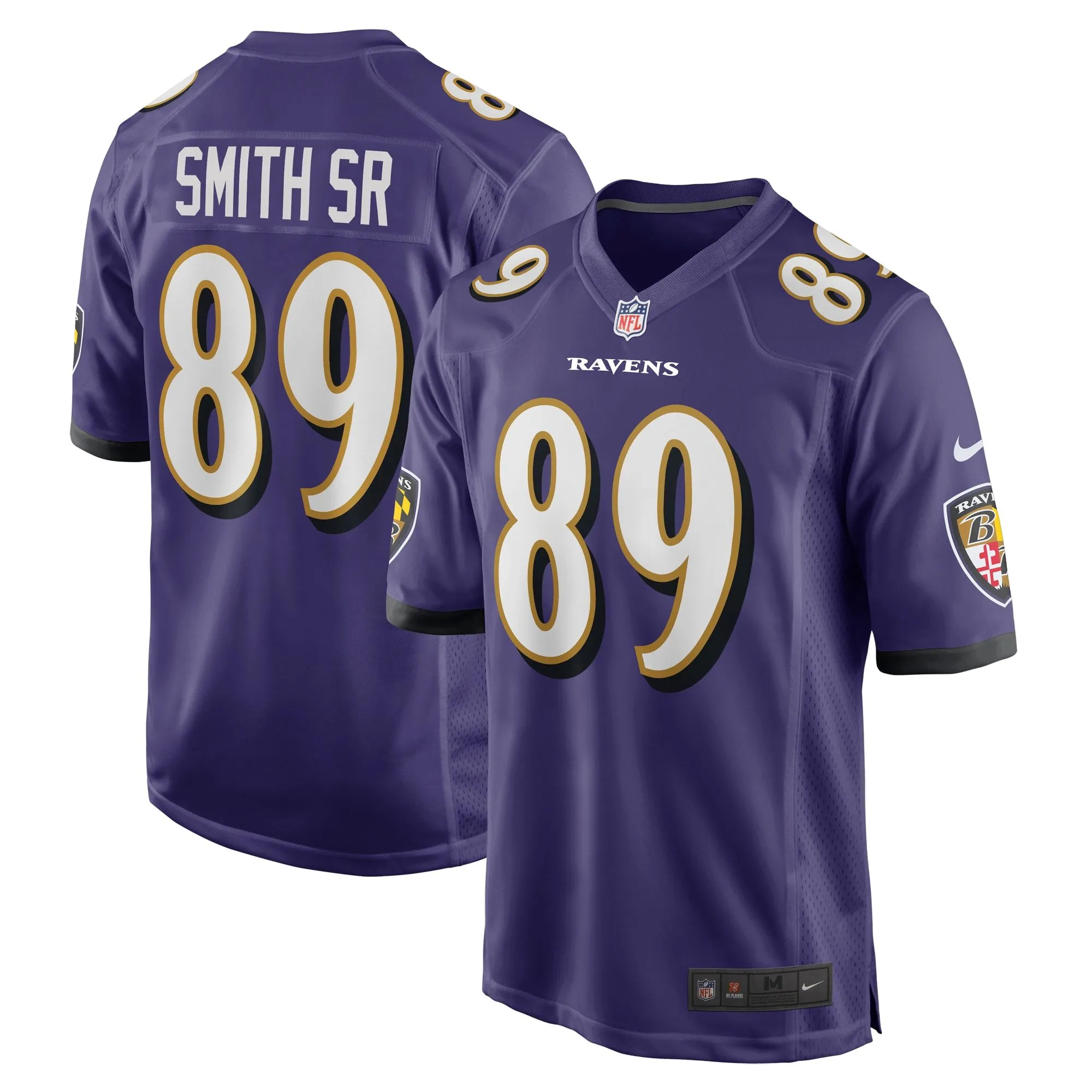 Steve Smith Sr. Baltimore Ravens  Retired Player Game Jersey - Purple