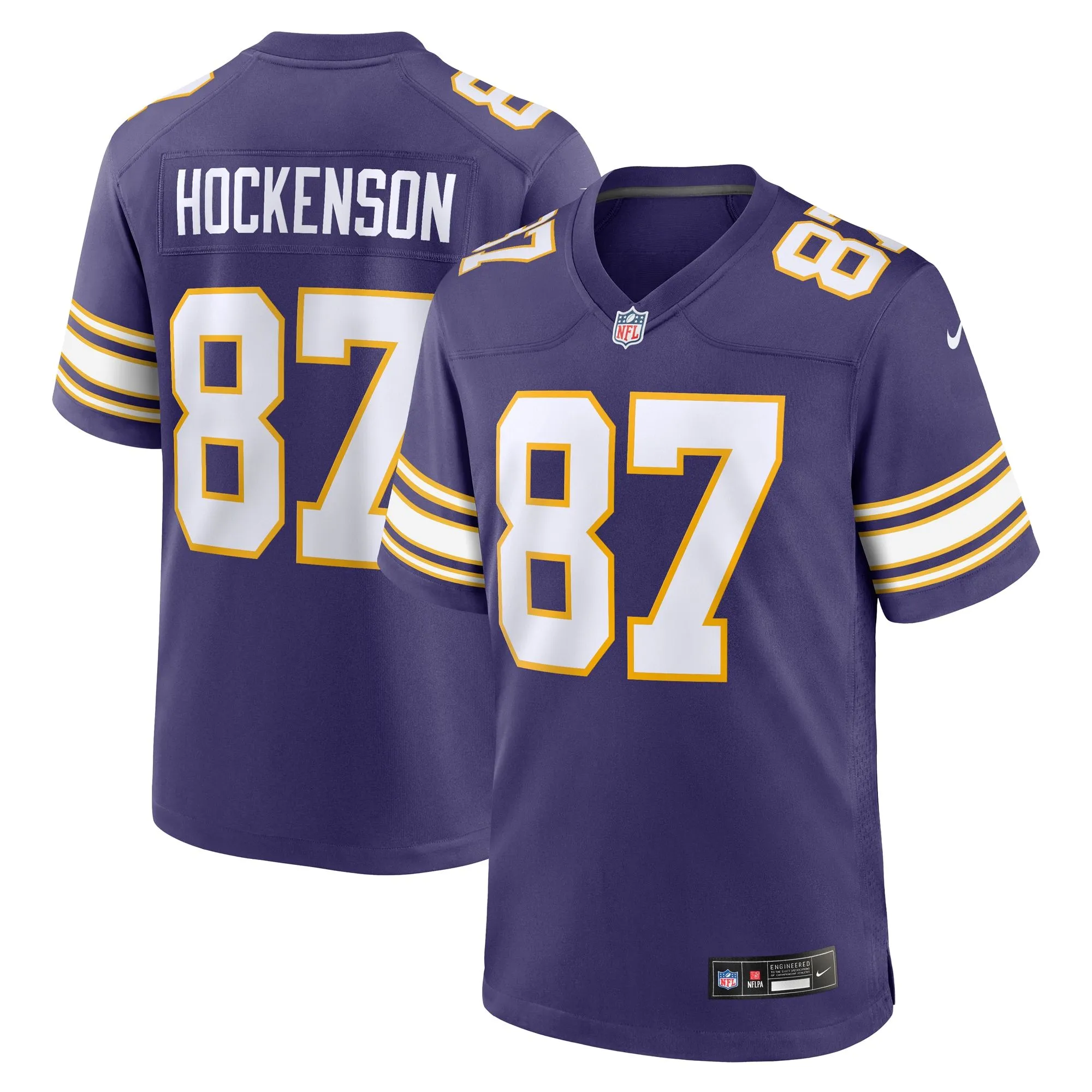 T.J. Hockenson Minnesota Vikings  Classic Player Game Jersey - Purple