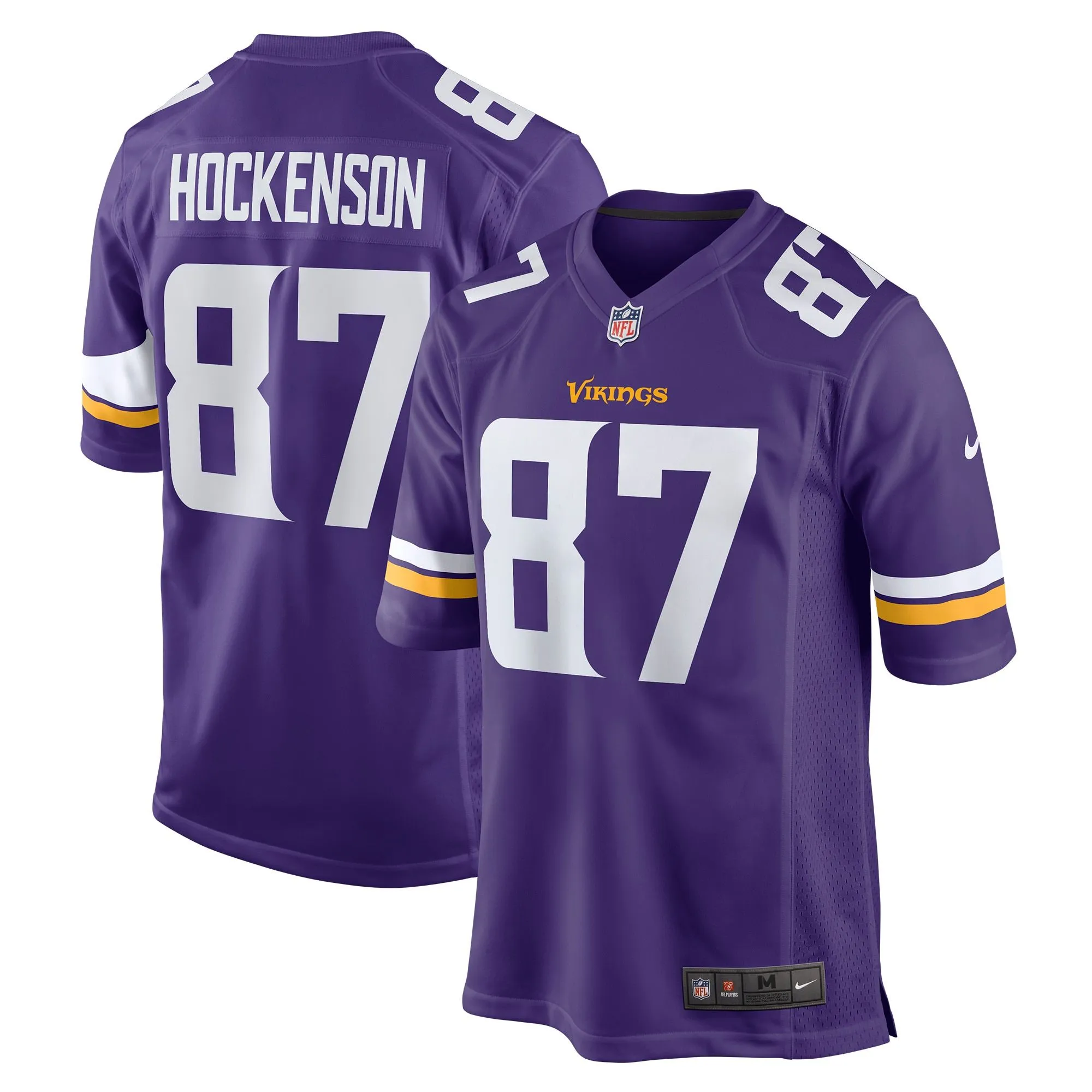 T.J. Hockenson Minnesota Vikings  Game Player Jersey - Purple