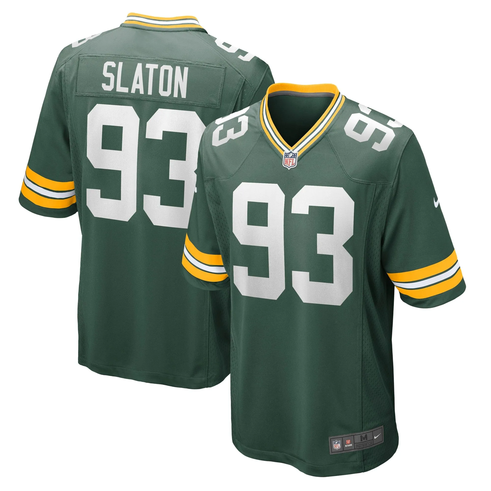 T.J. Slaton Green Bay Packers  Game Jersey - Green