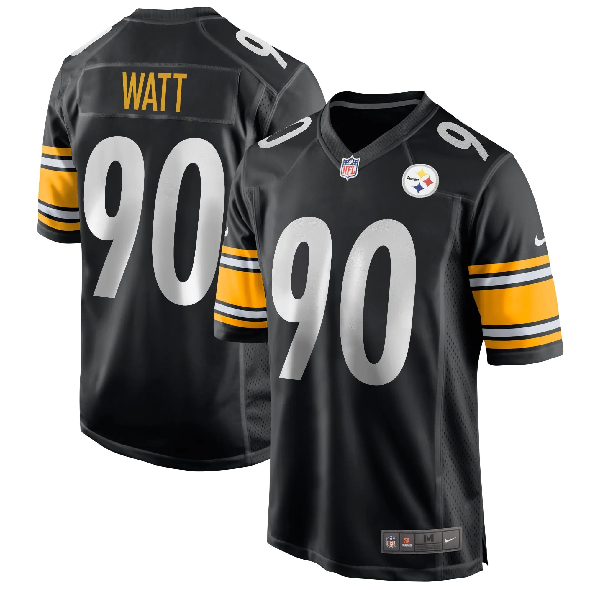T.J. Watt Pittsburgh Steelers  Game Jersey - Black