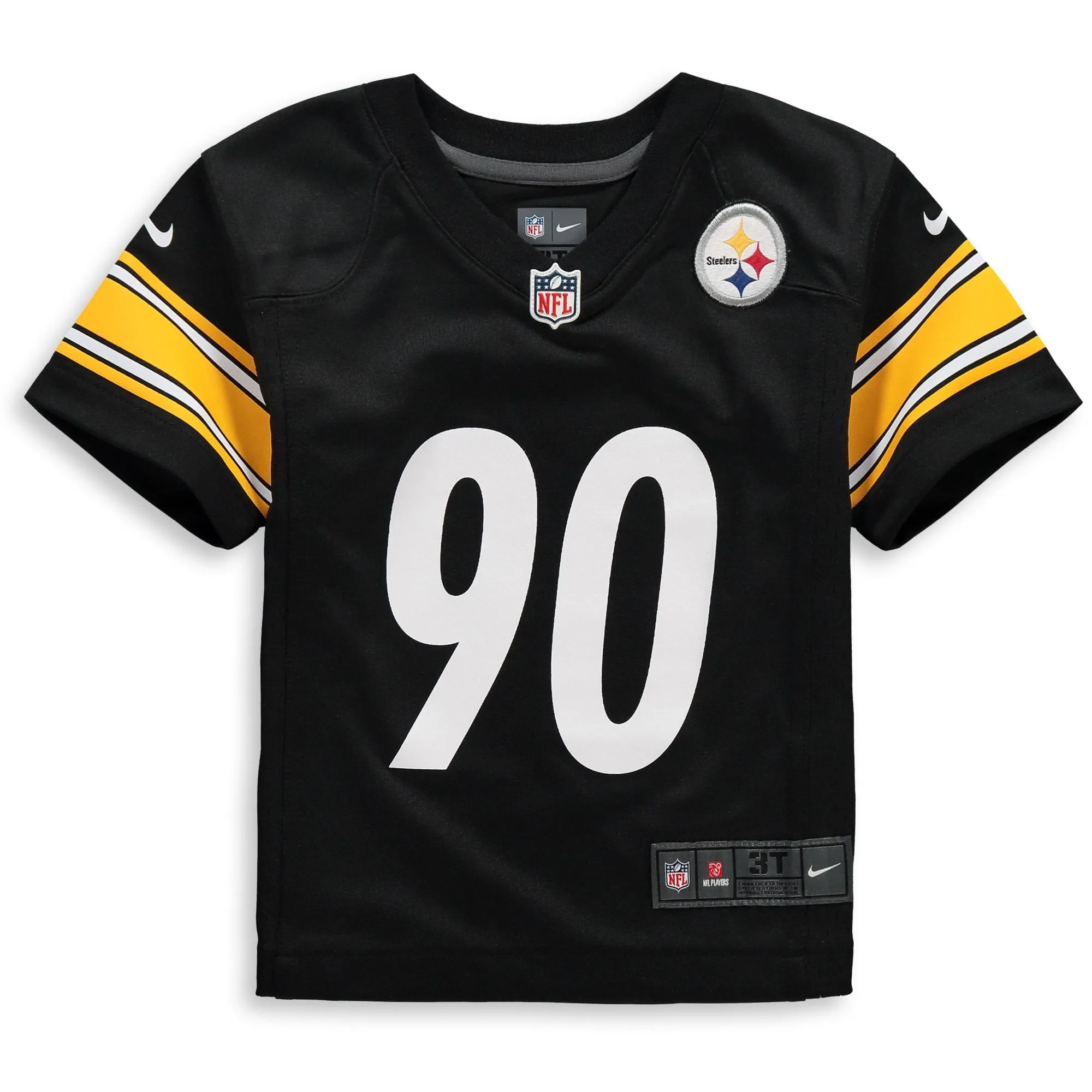 T.J. Watt Pittsburgh Steelers  Toddler Game Jersey - Black