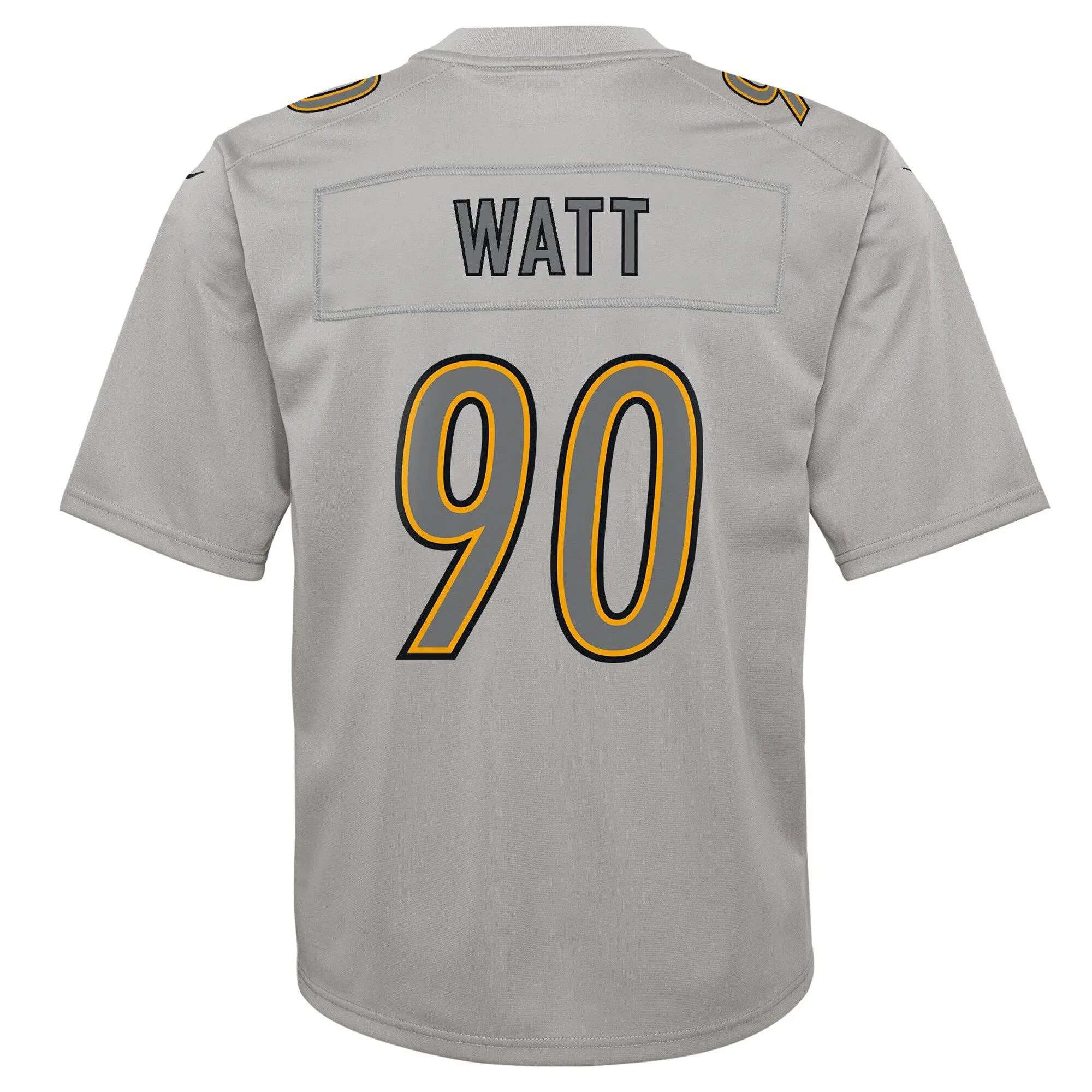 T.J. Watt Pittsburgh Steelers  Youth Atmosphere Game Jersey - Gray