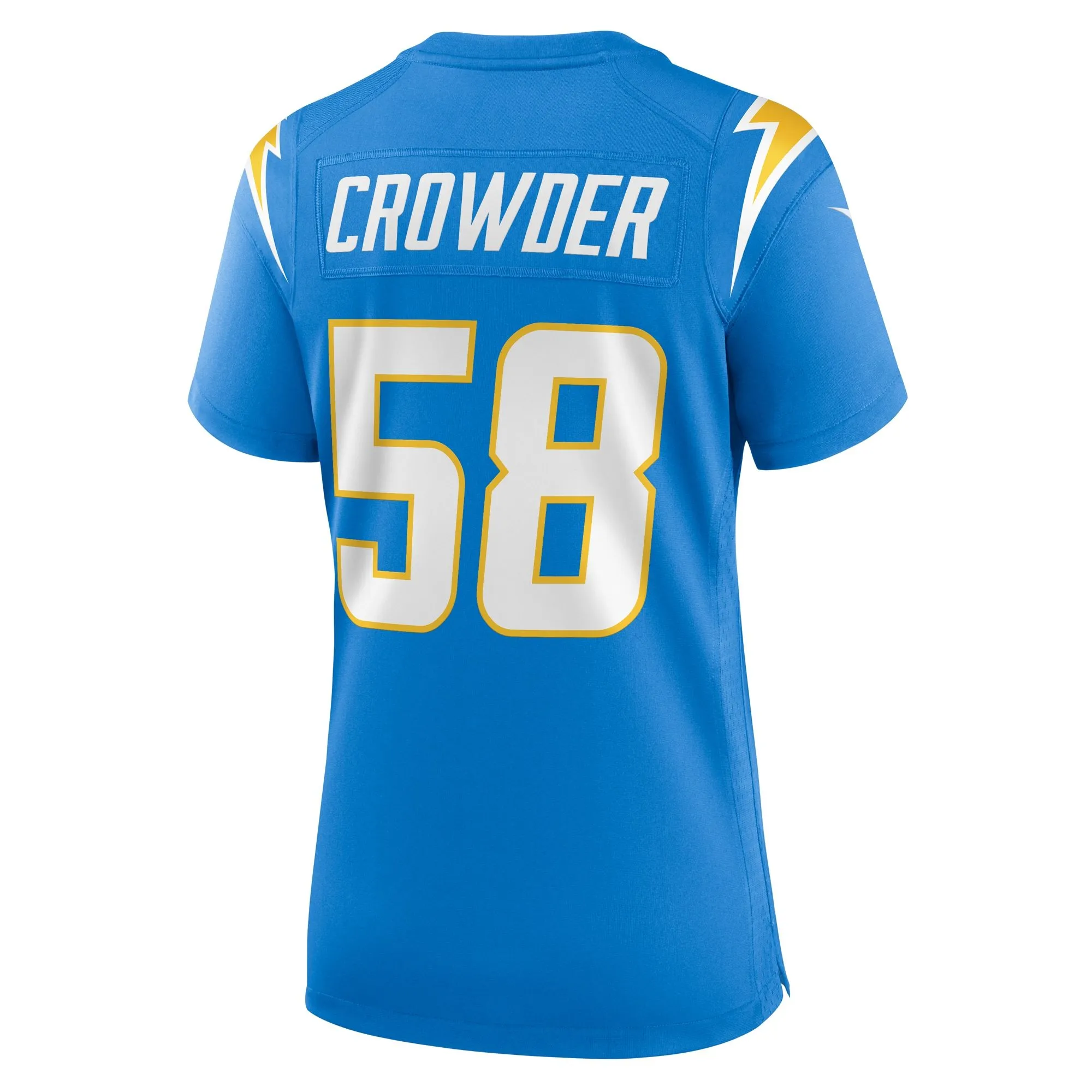 Tae Crowder Los Angeles Chargers  Women's Team Game Jersey - Powder Blue