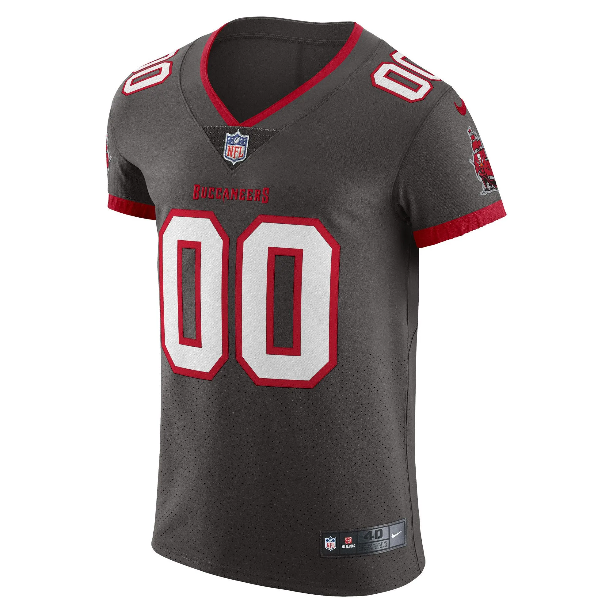 Tampa Bay Buccaneers  Vapor Untouchable Elite Custom Alternate Jersey - Pewter