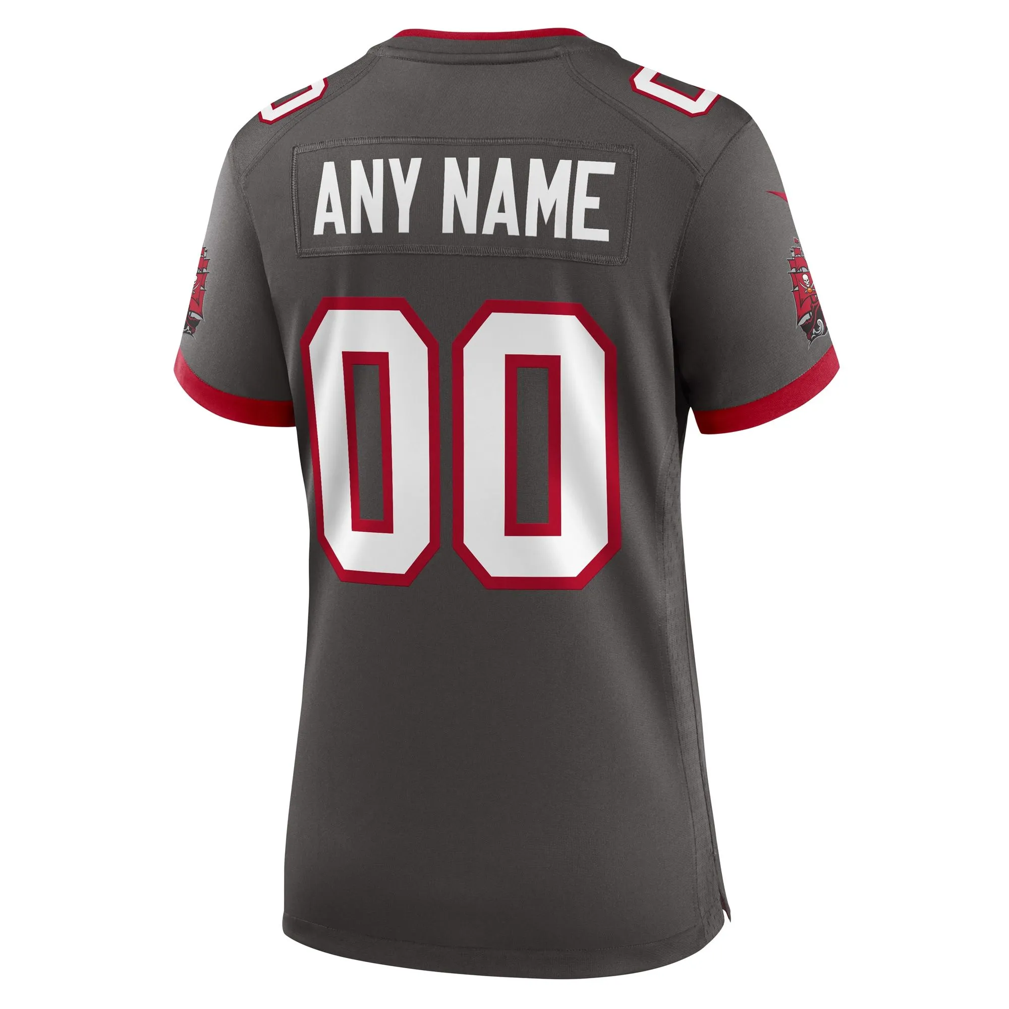 Tampa Bay Buccaneers  Women's Alternate Custom Game Jersey - Pewter