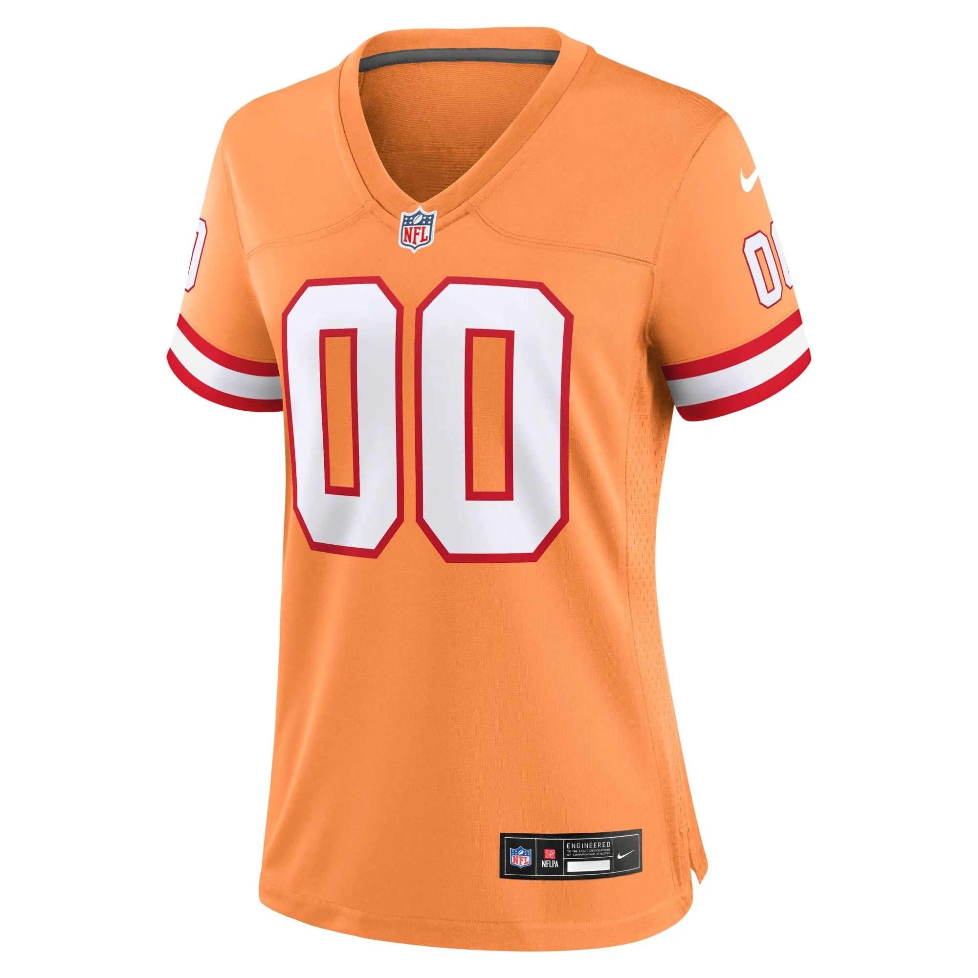 Tampa Bay Buccaneers  Women's Custom Throwback Game Jersey - Orange