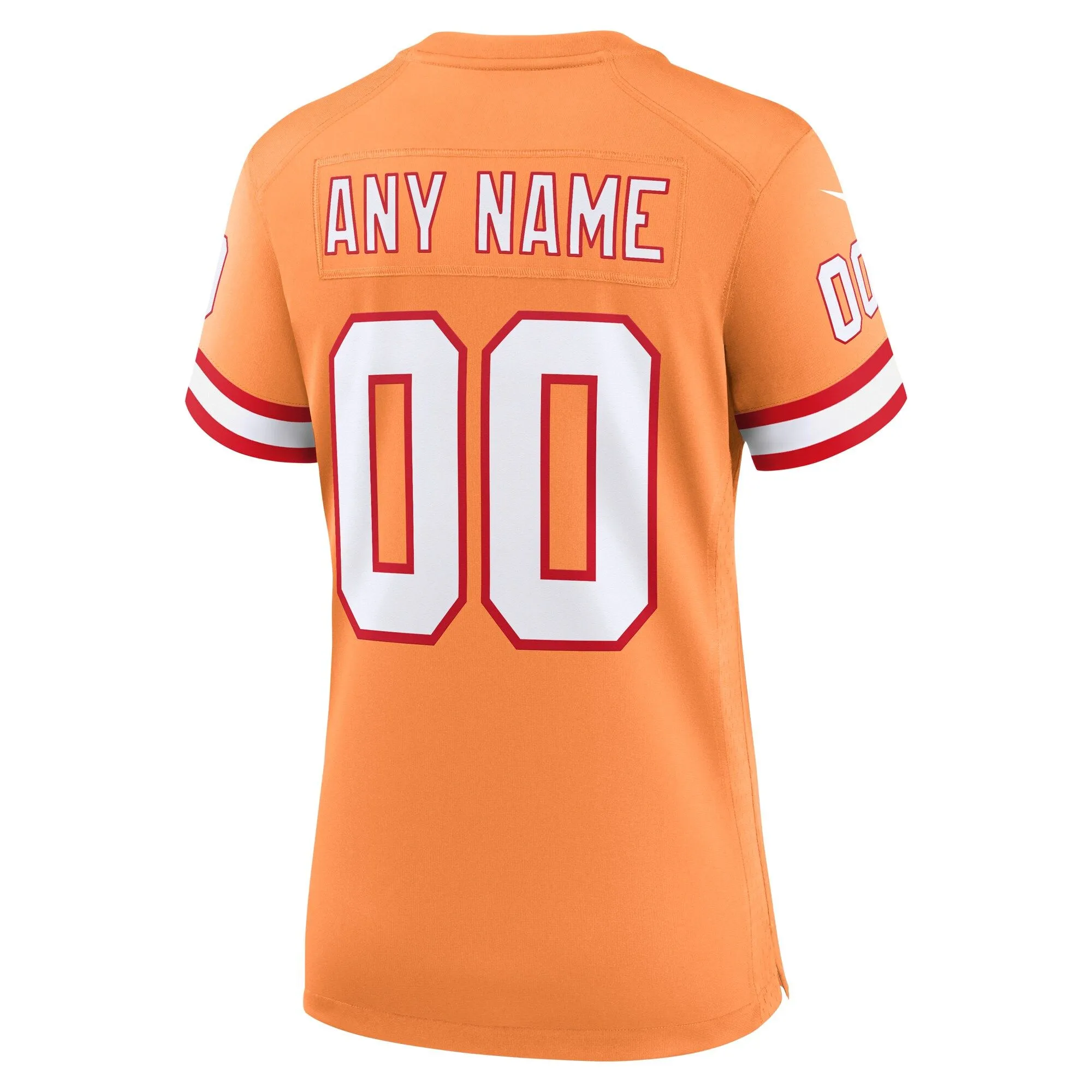 Tampa Bay Buccaneers  Women's Custom Throwback Game Jersey - Orange