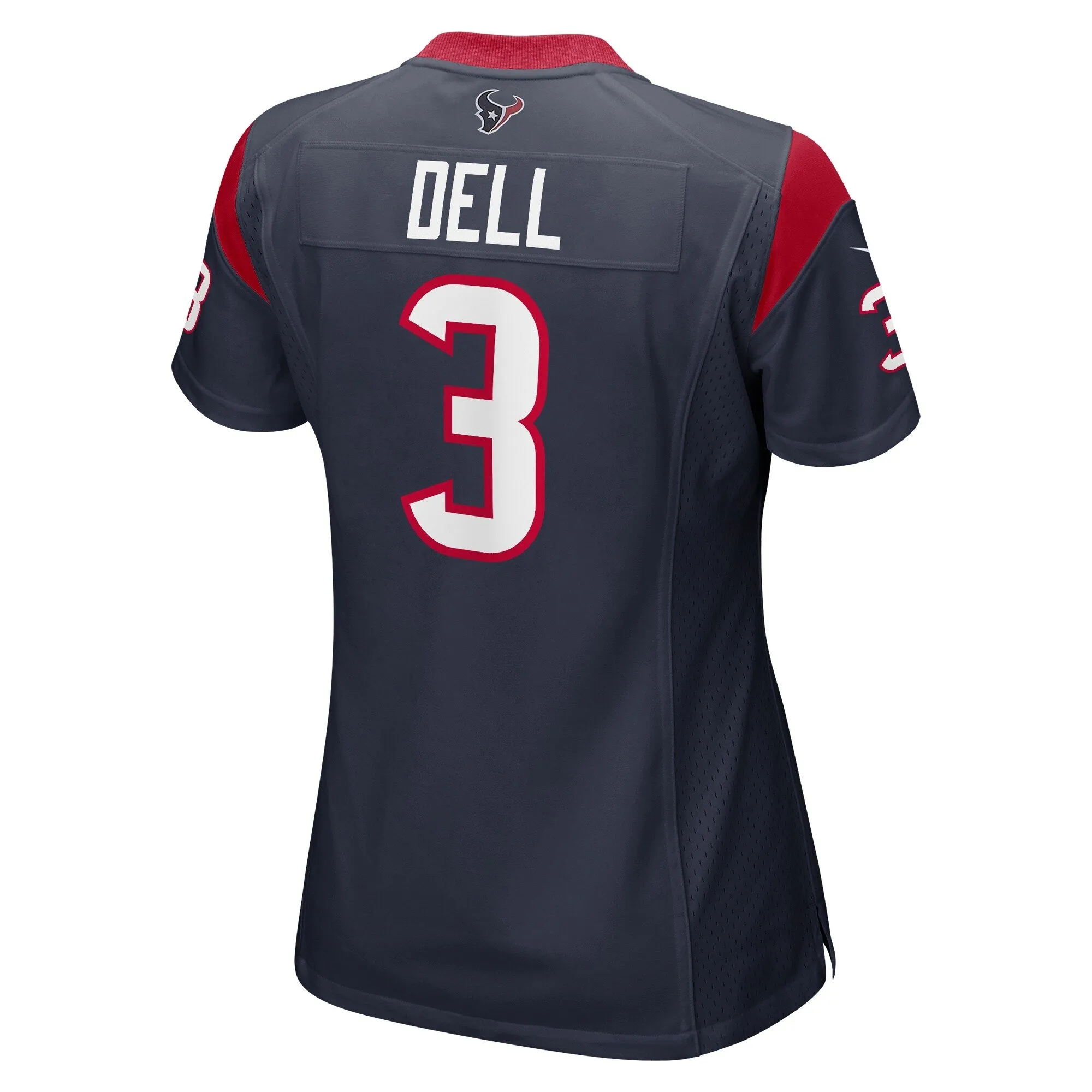 Tank Dell Houston Texans  Women's Player Game Jersey - Navy