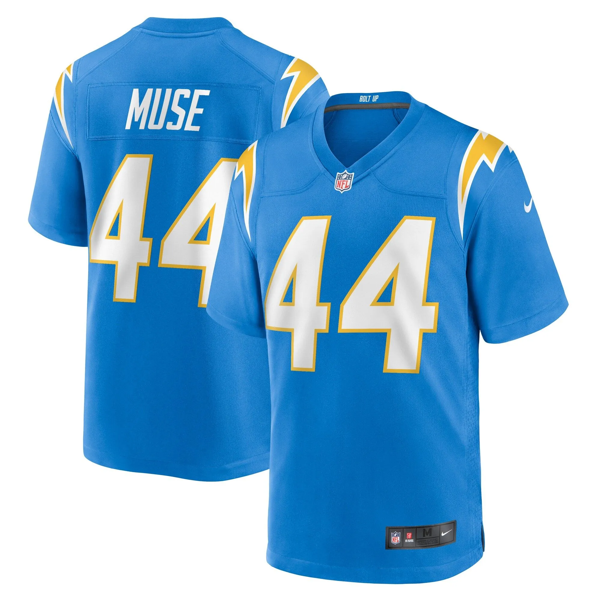 Tanner Muse Los Angeles Chargers  Team Game Jersey -  Powder Blue