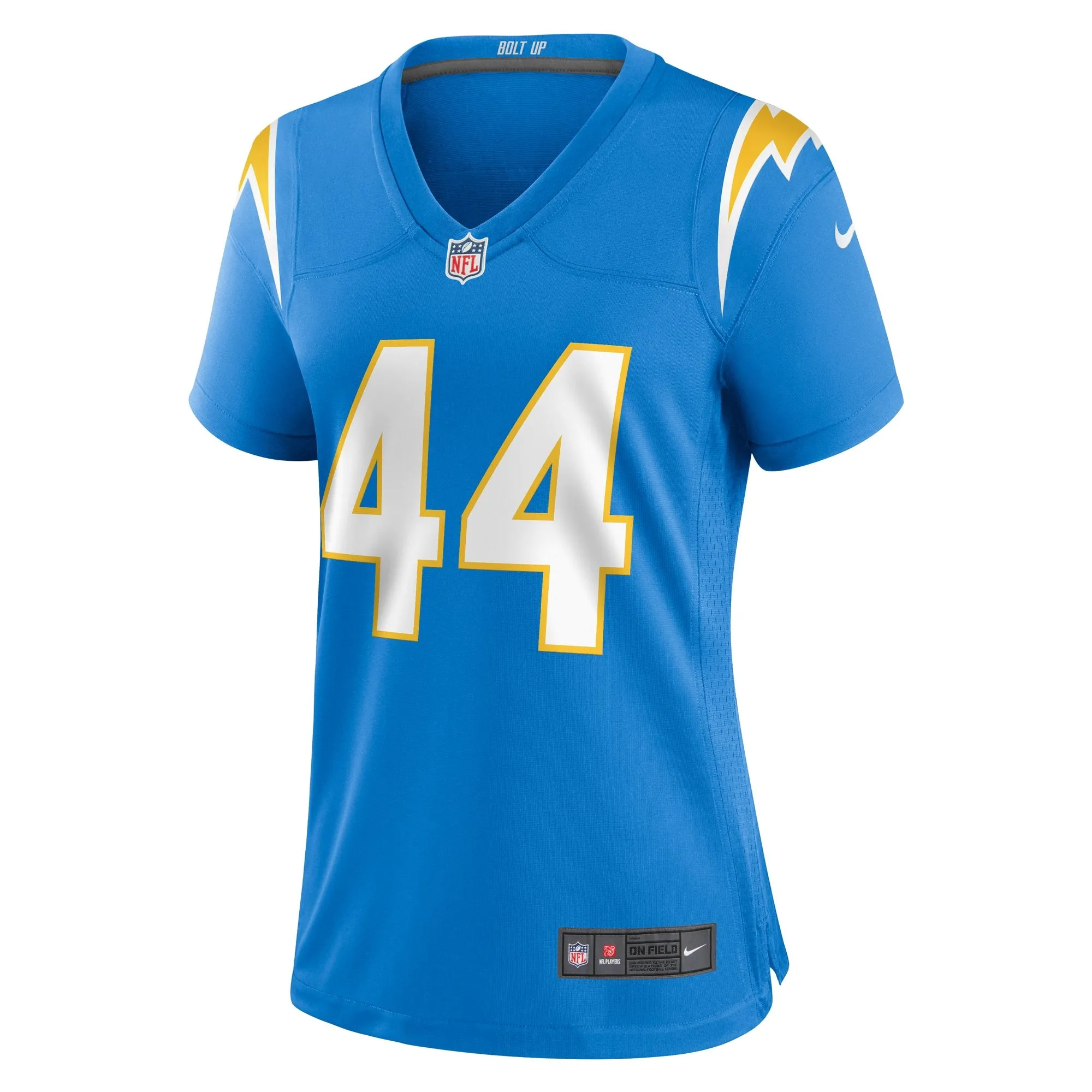 Tanner Muse Los Angeles Chargers  Women's Team Game Jersey -  Powder Blue