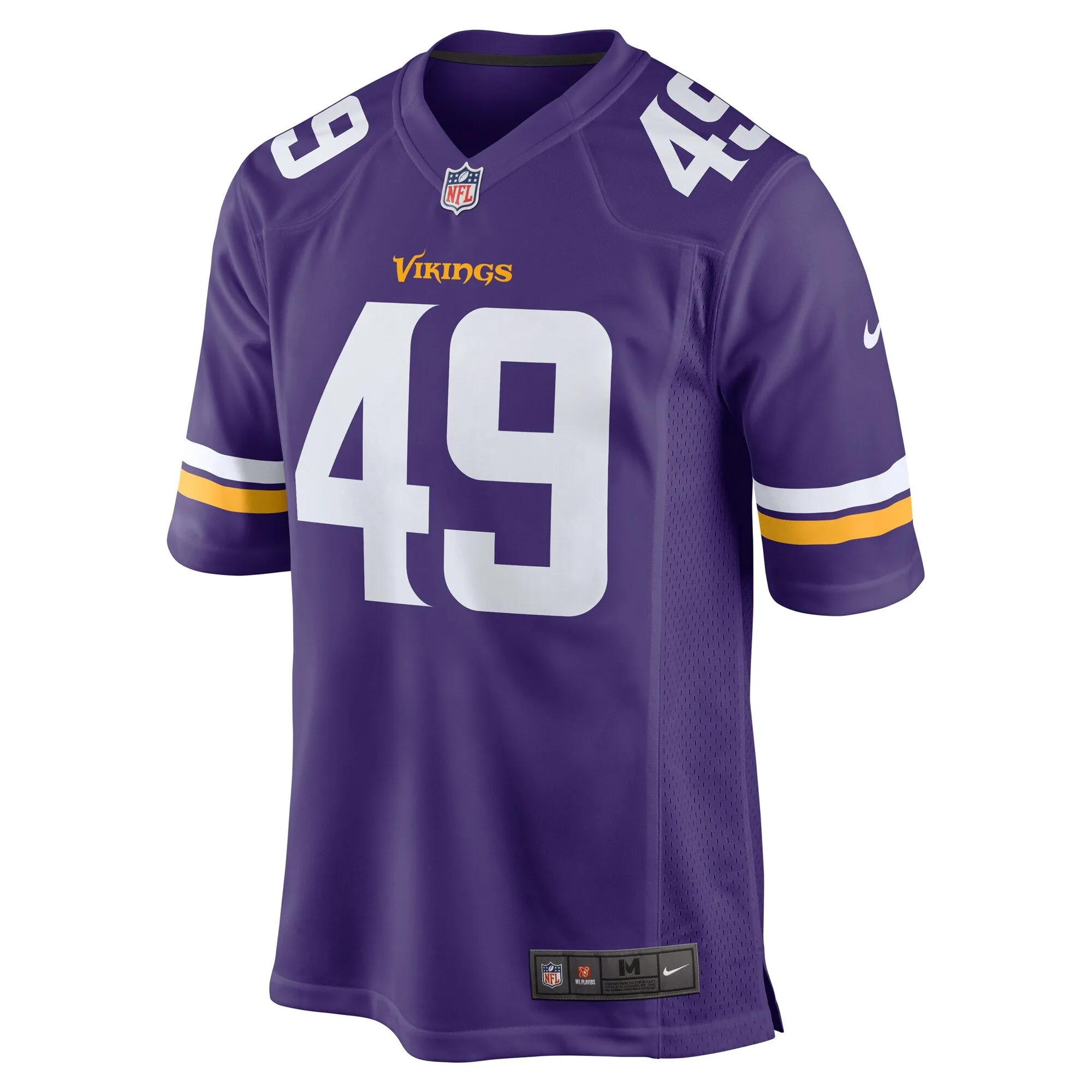 Tanner Vallejo Minnesota Vikings  Team Game Jersey - Purple