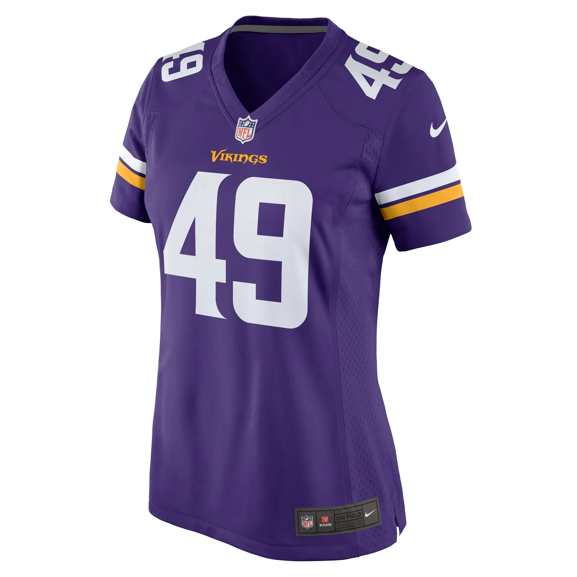 Tanner Vallejo Minnesota Vikings  Women's Team Game Jersey - Purple