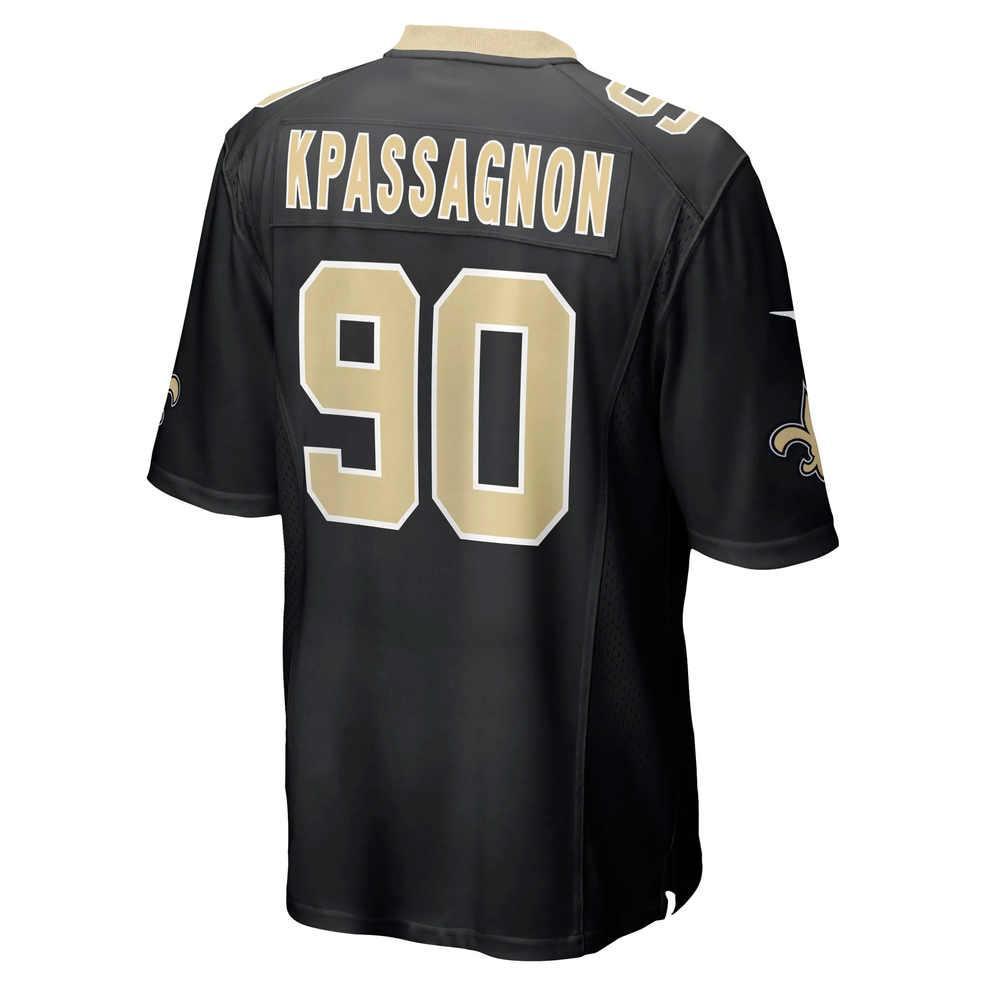 Tanoh Kpassagnon New Orleans Saints  Game Jersey - Black