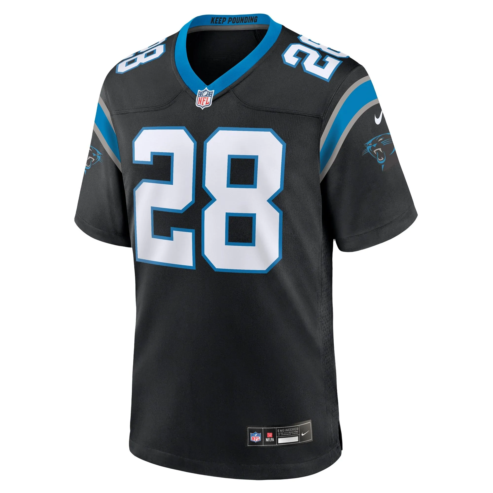 Tarik Cohen Carolina Panthers   Game Jersey -  Black