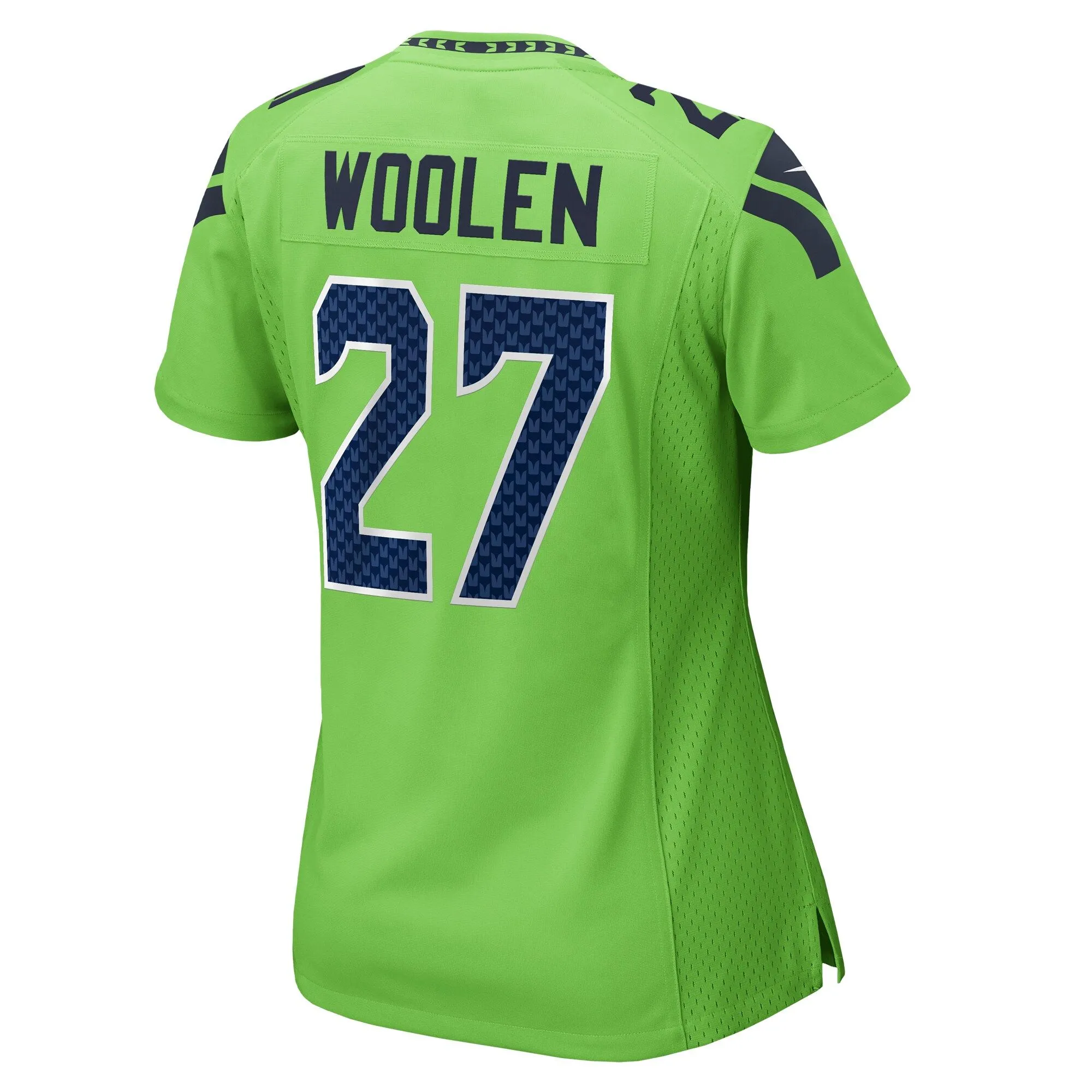 Tariq Woolen Seattle Seahawks  Women's  Game Jersey - Neon Green