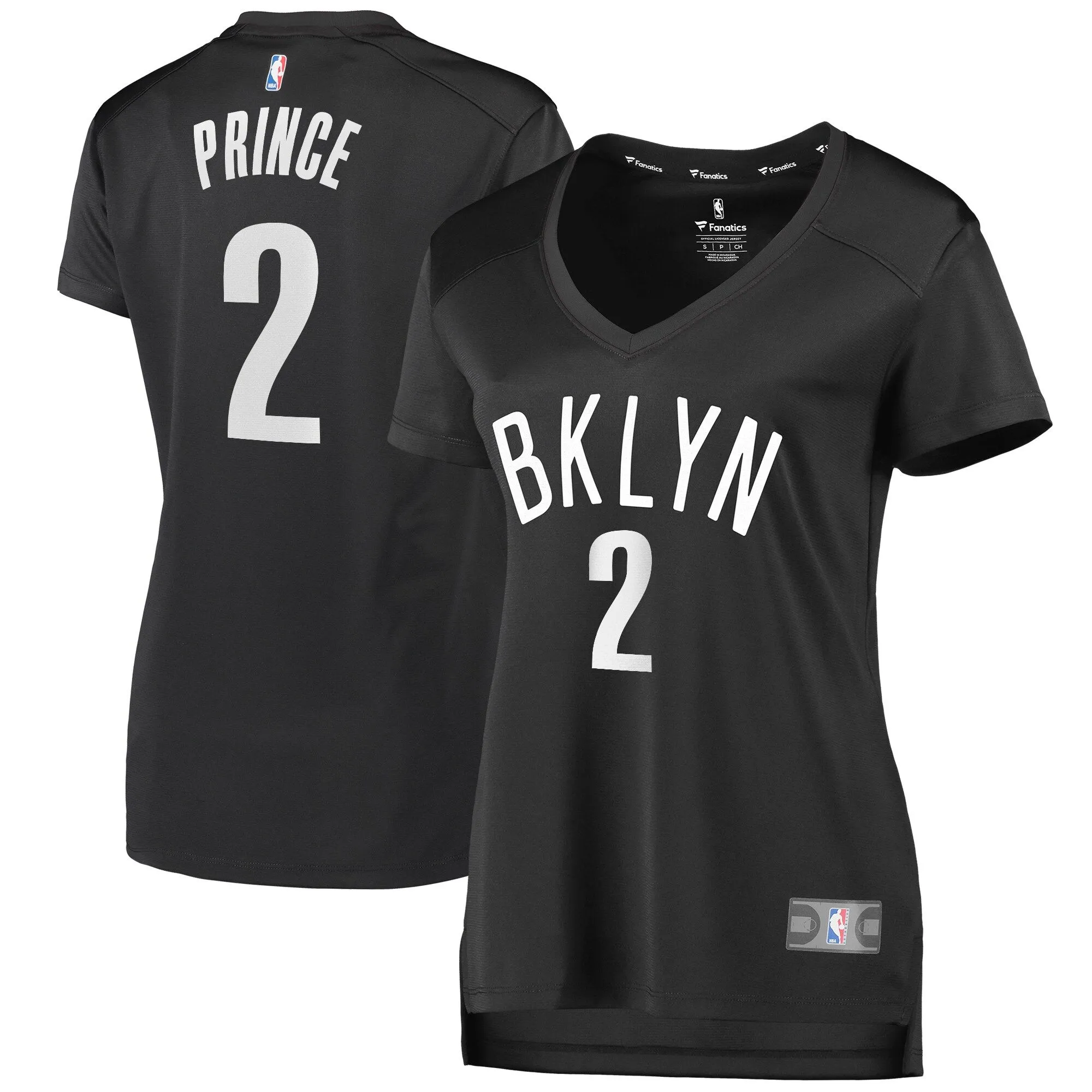 Taurean Prince Brooklyn Nets Fanatics Branded Women's Fast Break Replica Jersey Black - Statement Edition