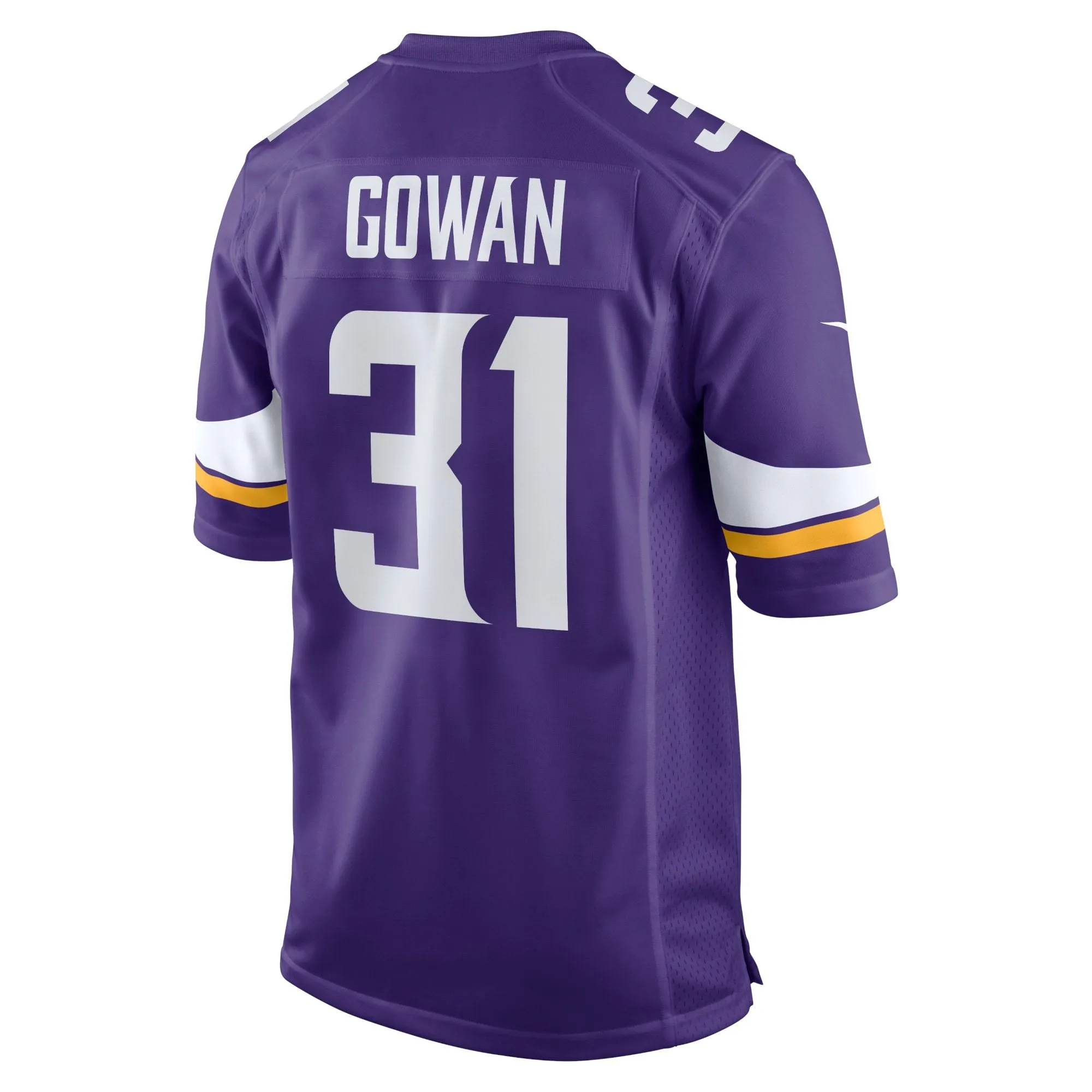 Tay Gowan Minnesota Vikings  Home Game Player Jersey - Purple