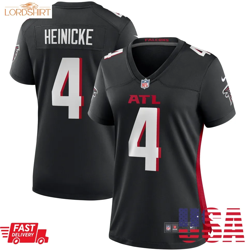 Taylor Heinicke Atlanta Falcons  Women's Game Player Jersey   Black