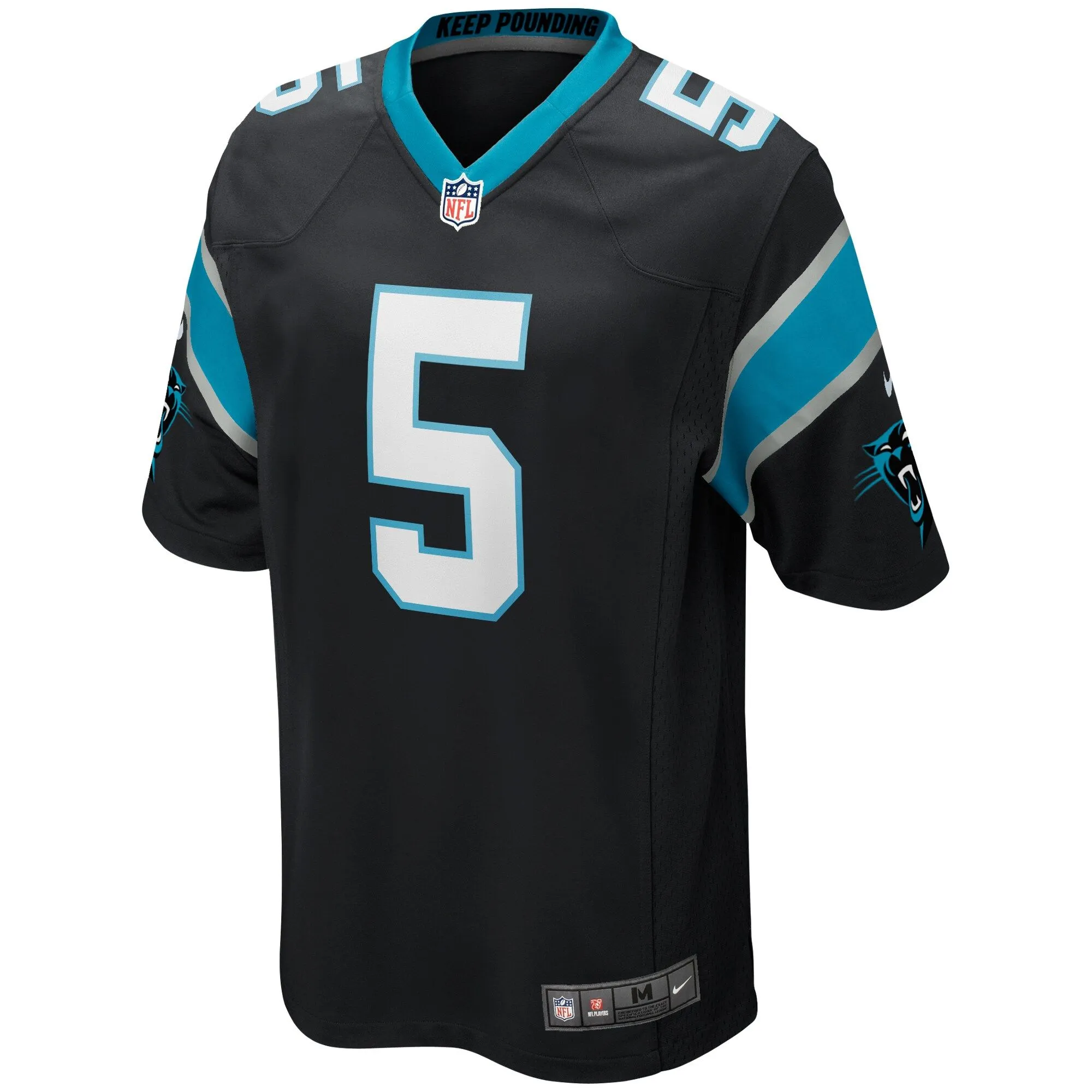 Teddy Bridgewater Carolina Panthers  Game Player Jersey - Black