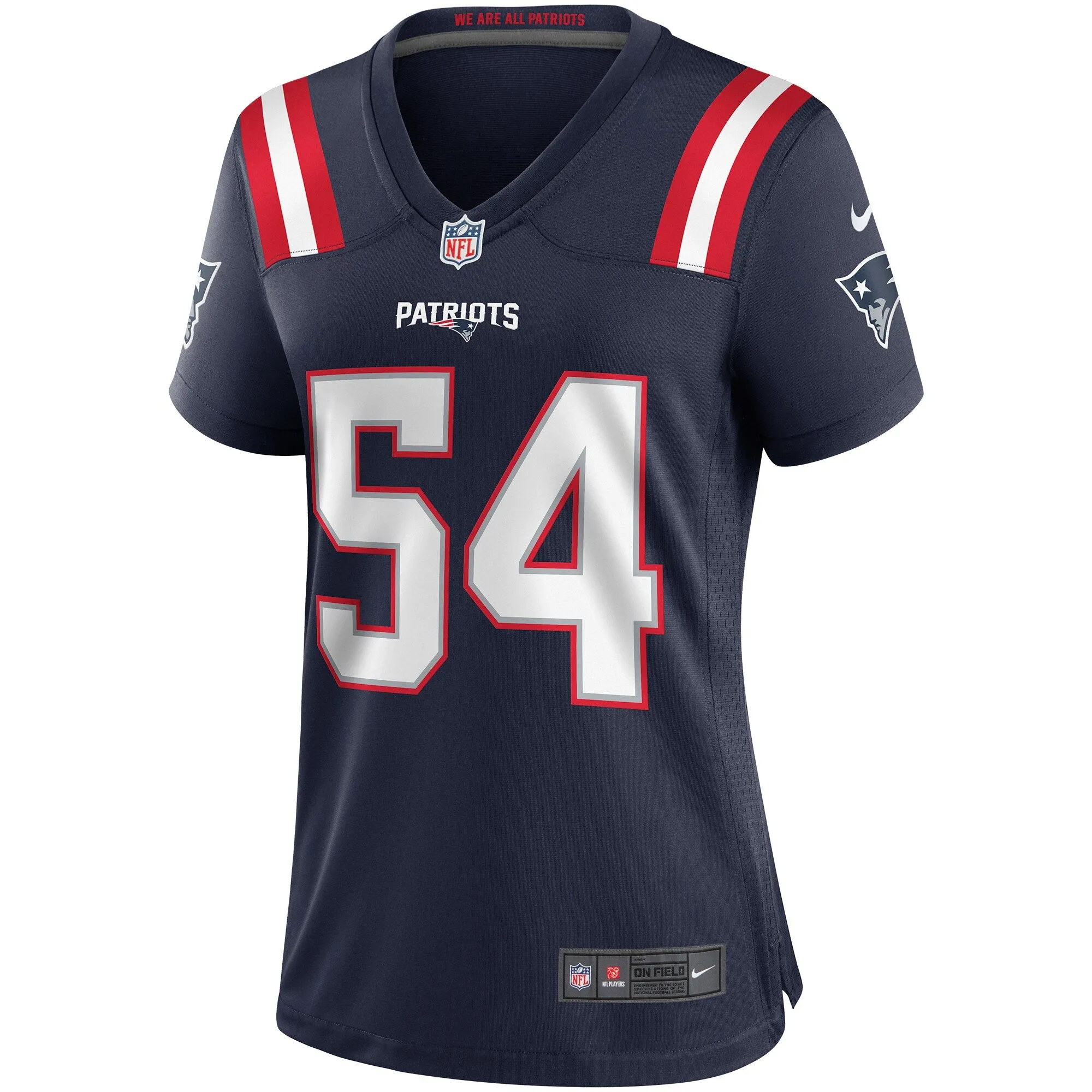 Tedy Bruschi New England Patriots  Women's Game Retired Player Jersey - Navy