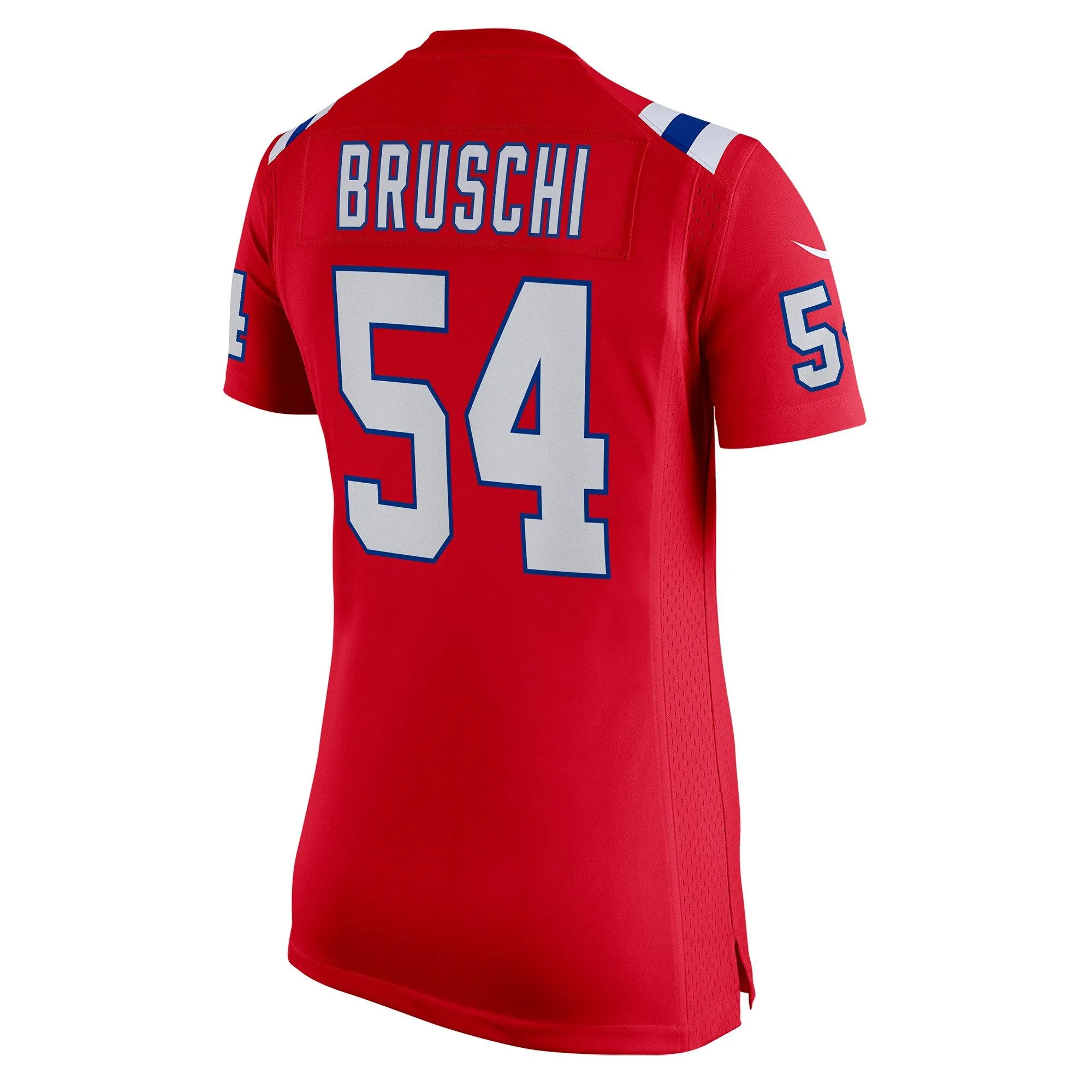 Tedy Bruschi New England Patriots  Women's Retired Game Jersey - Red