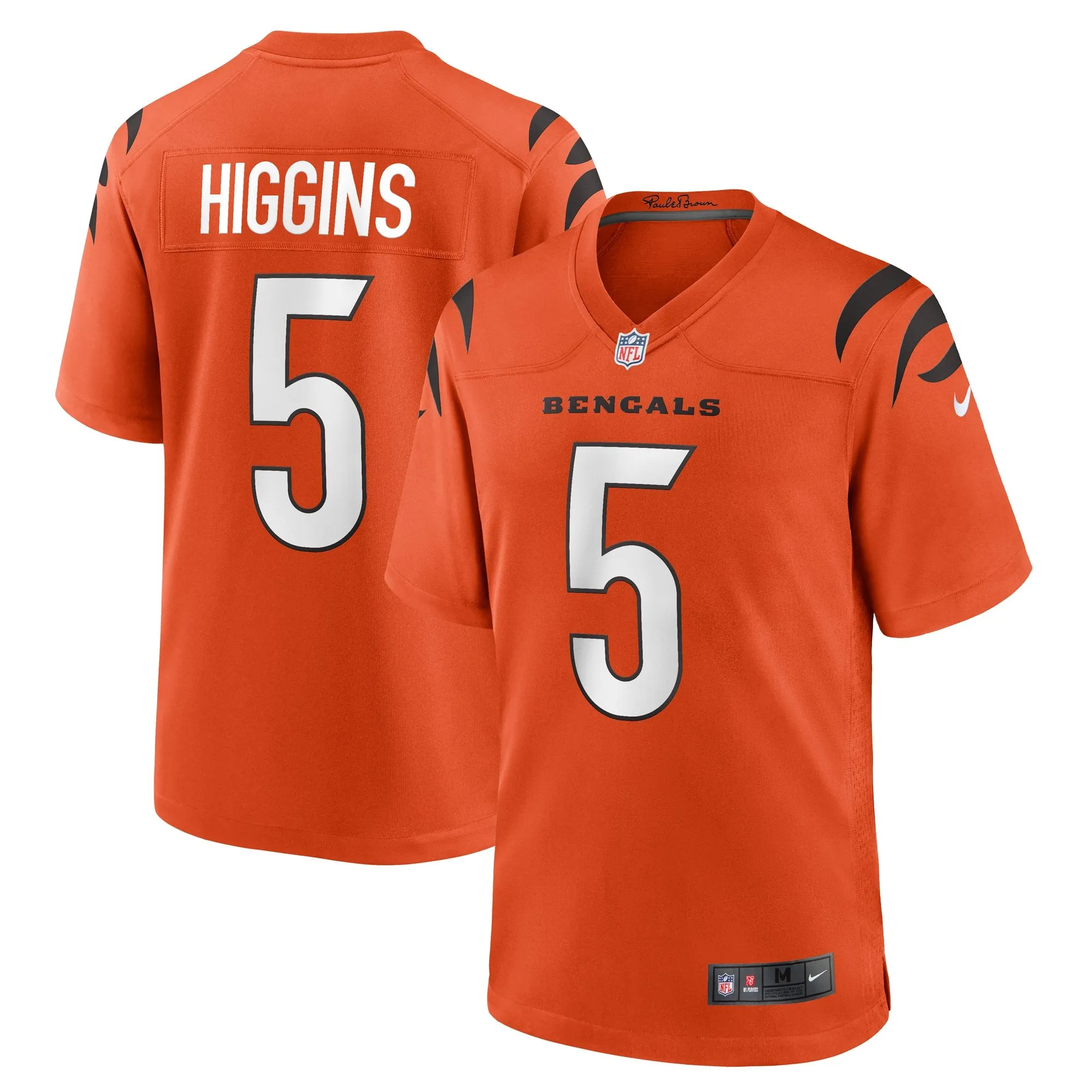 Tee Higgins Cincinnati Bengals  Alternate Game Player Jersey - Orange