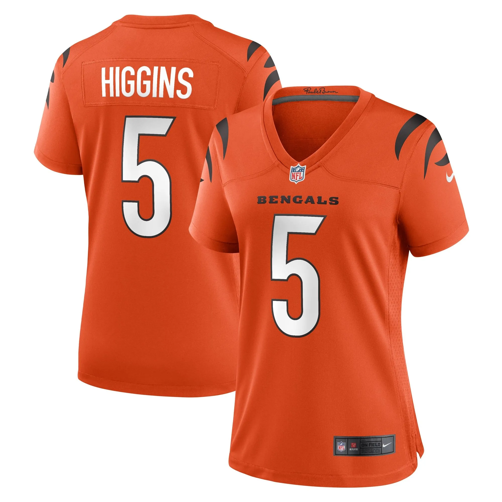 Tee Higgins Cincinnati Bengals  Women's Alternate Game Player Jersey - Orange