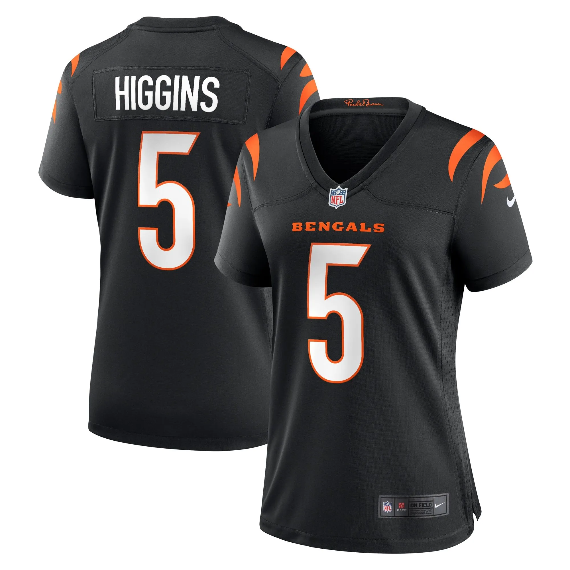 Tee Higgins Cincinnati Bengals  Women's Game Player Jersey - Black