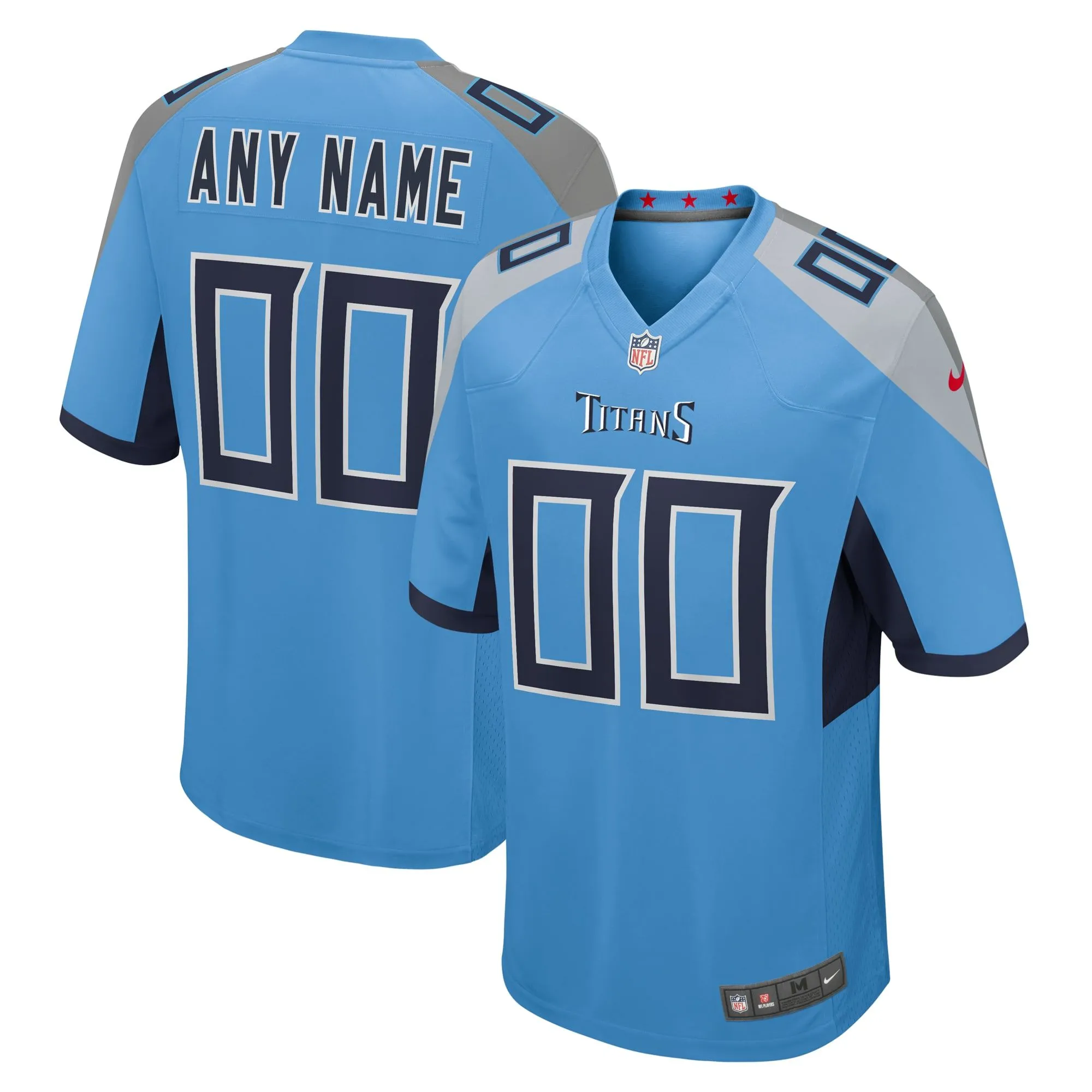 Tennessee Titans  Alternate Custom Game Jersey - Light Blue