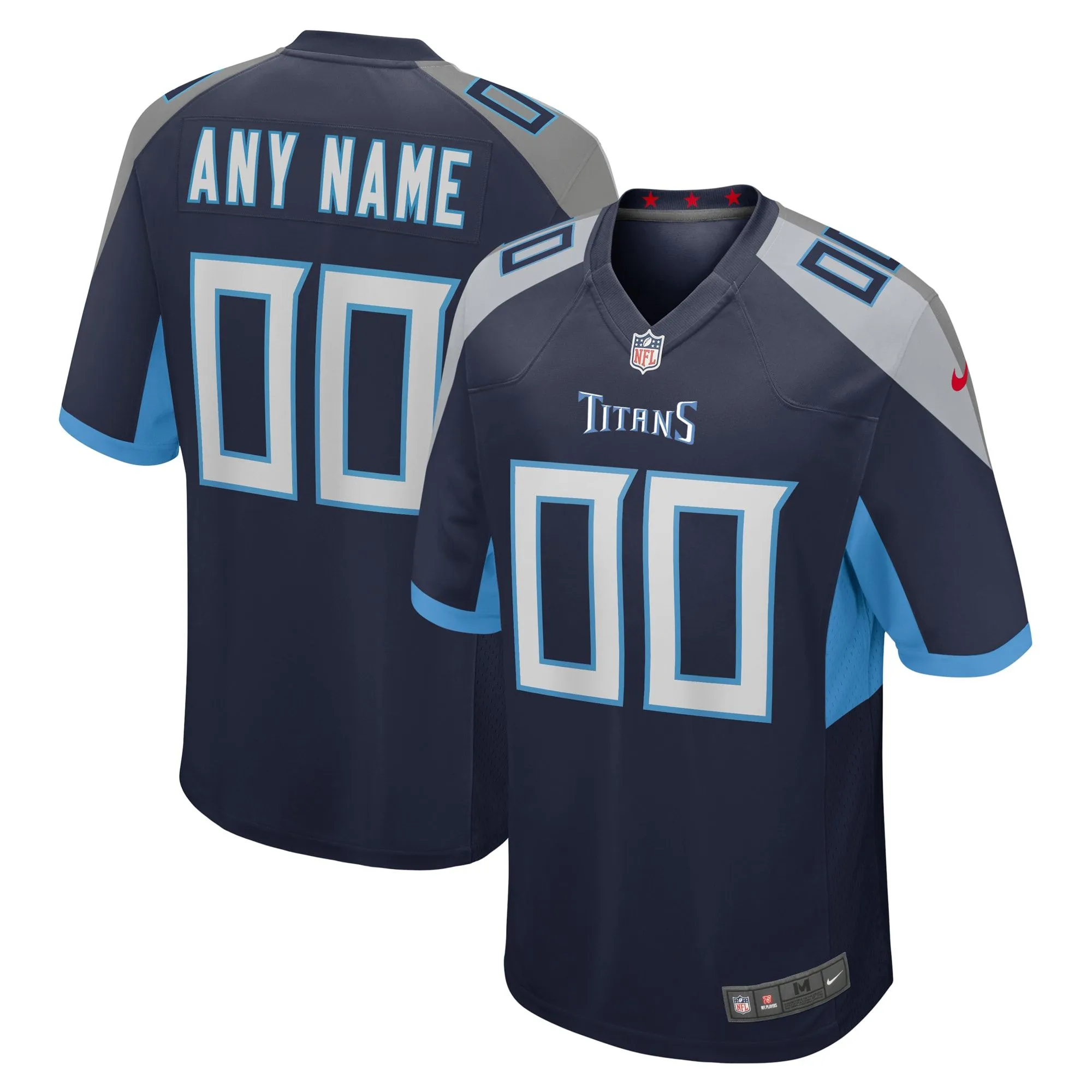 Tennessee Titans  Custom Jersey - Navy