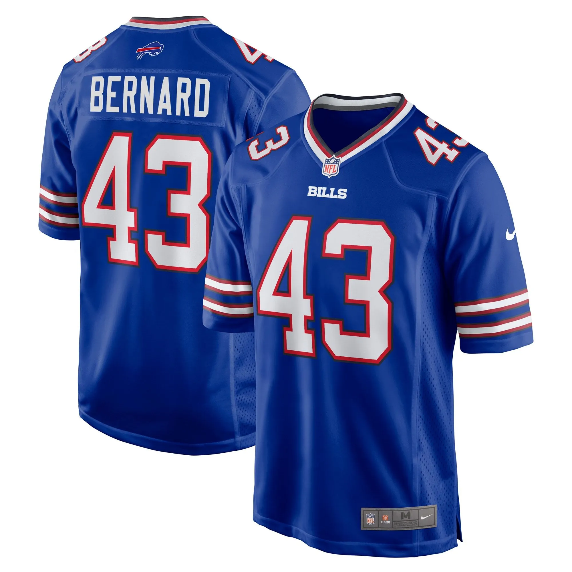 Terrel Bernard Buffalo Bills  Game Player Jersey - Royal