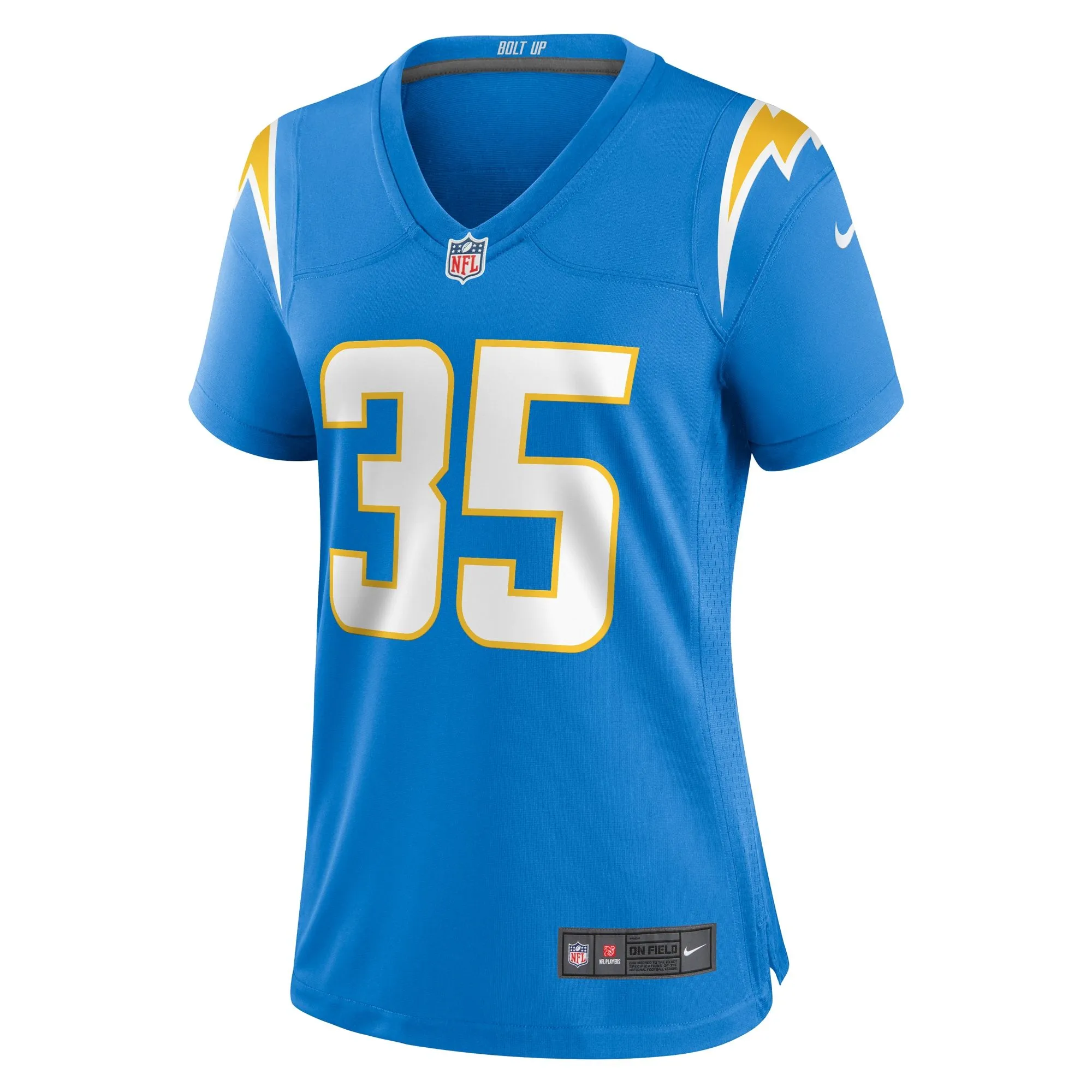 Terrell Bynum Los Angeles Chargers  Women's Team Game Jersey -  Powder Blue