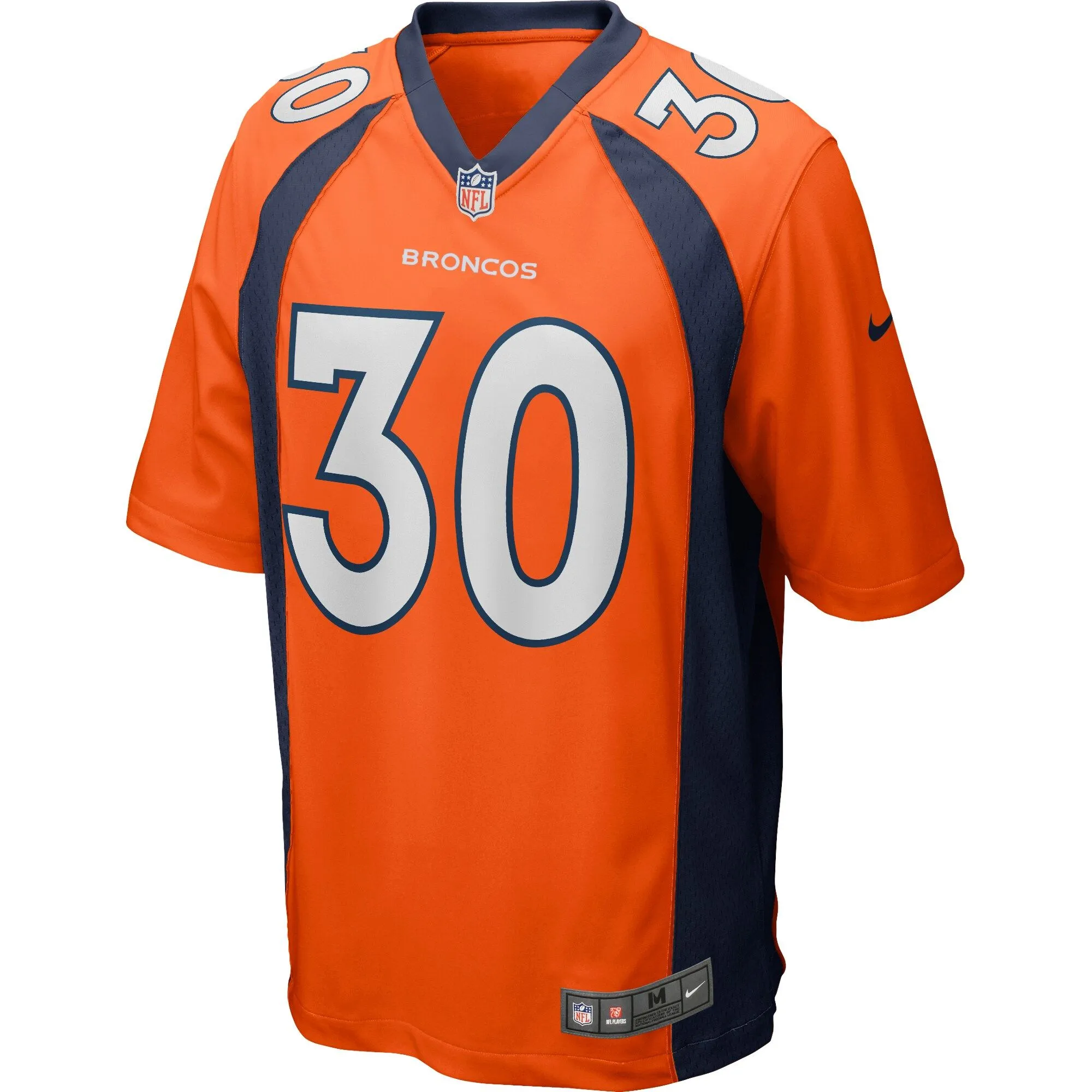 Terrell Davis Denver Broncos  Game Retired Player Jersey - Orange