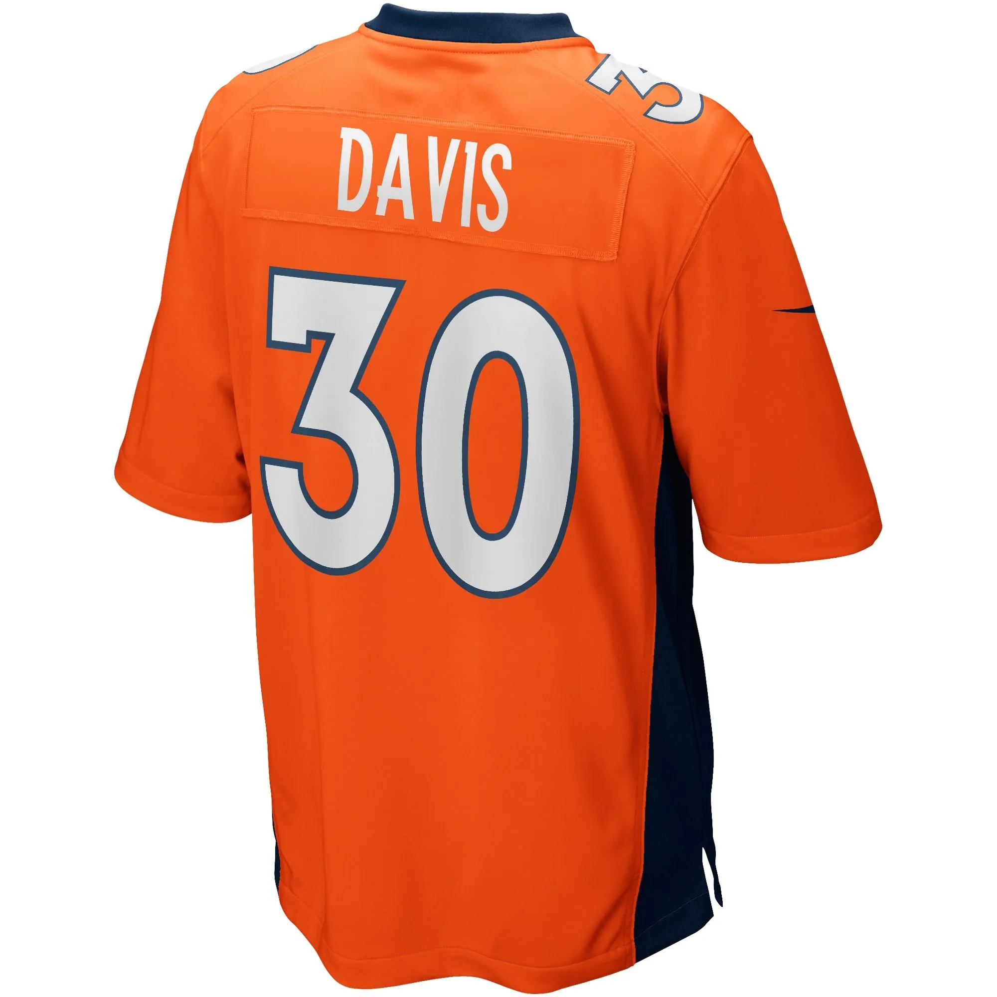 Terrell Davis Denver Broncos  Game Retired Player Jersey - Orange