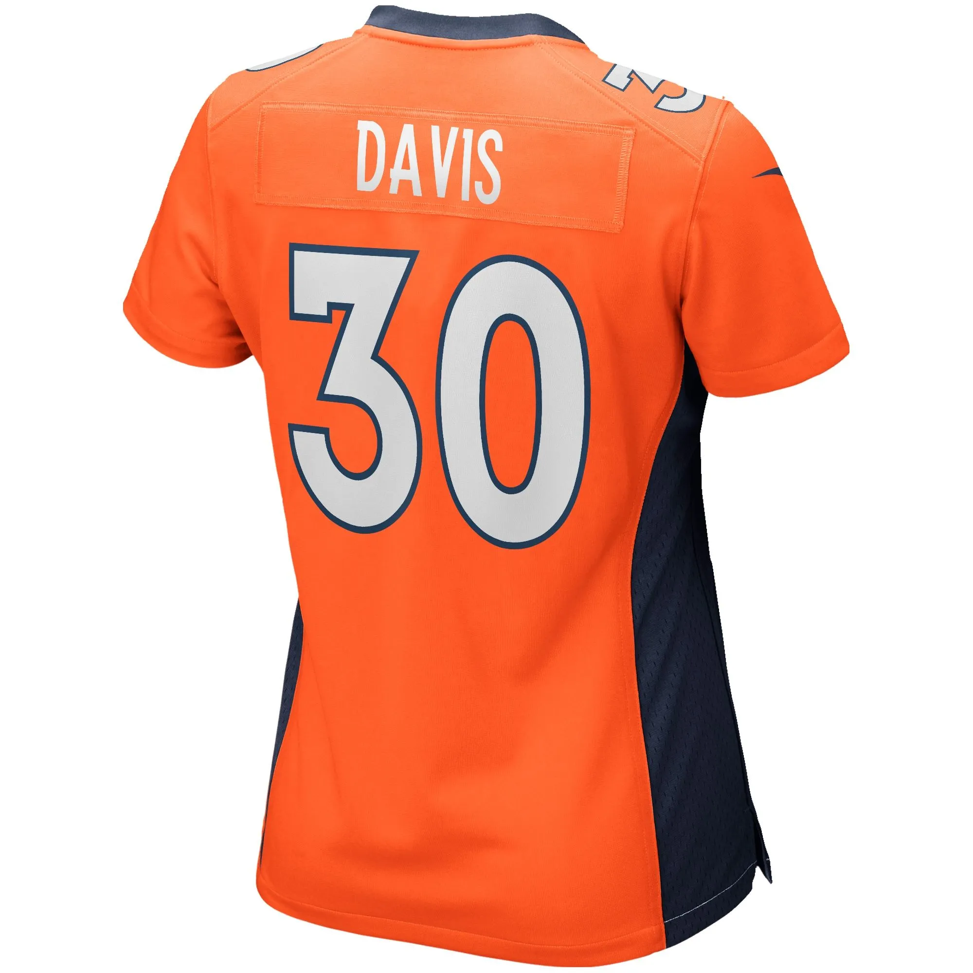 Terrell Davis Denver Broncos  Women's Game Retired Player Jersey - Orange