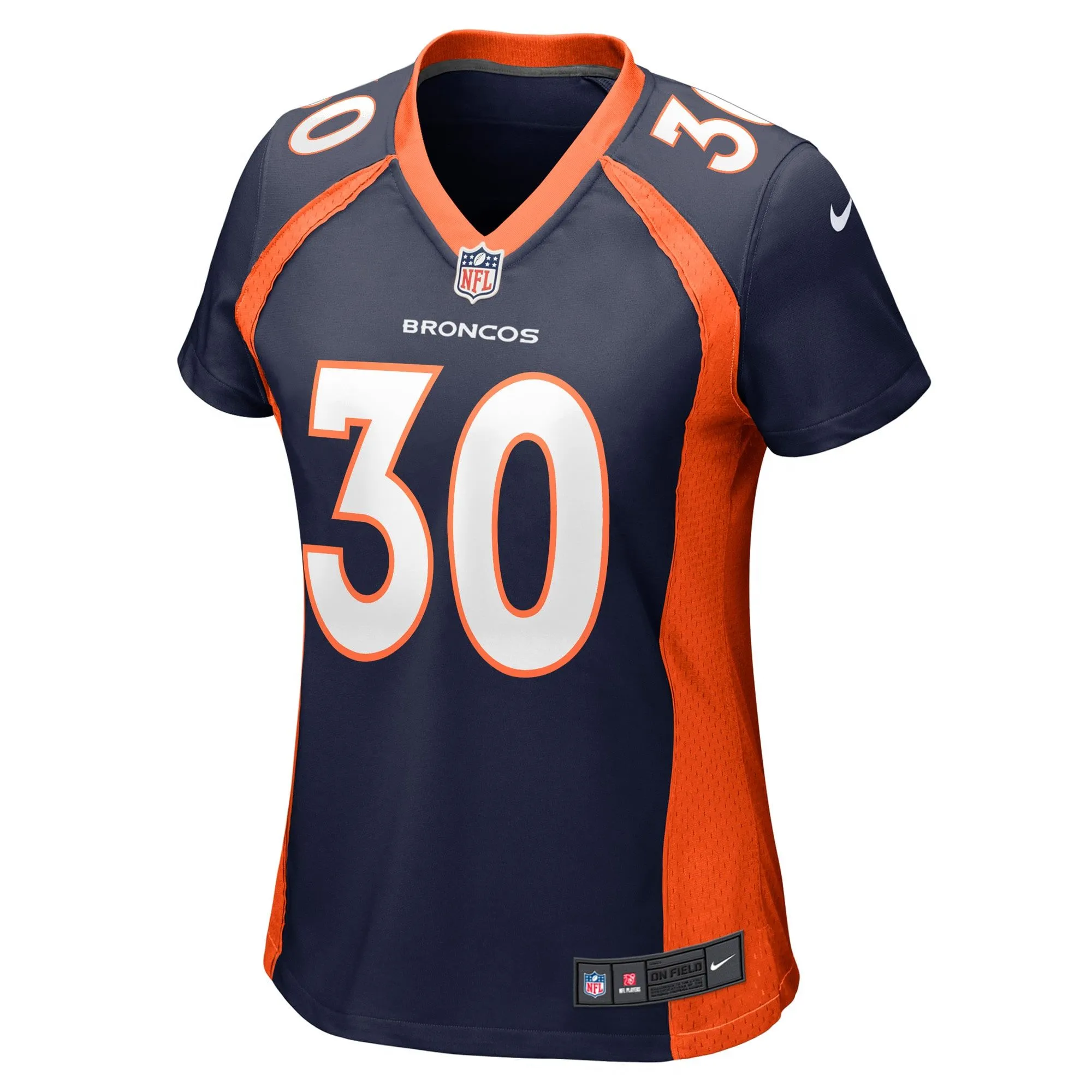 Terrell Davis Denver Broncos  Women's Retired Player Jersey - Navy