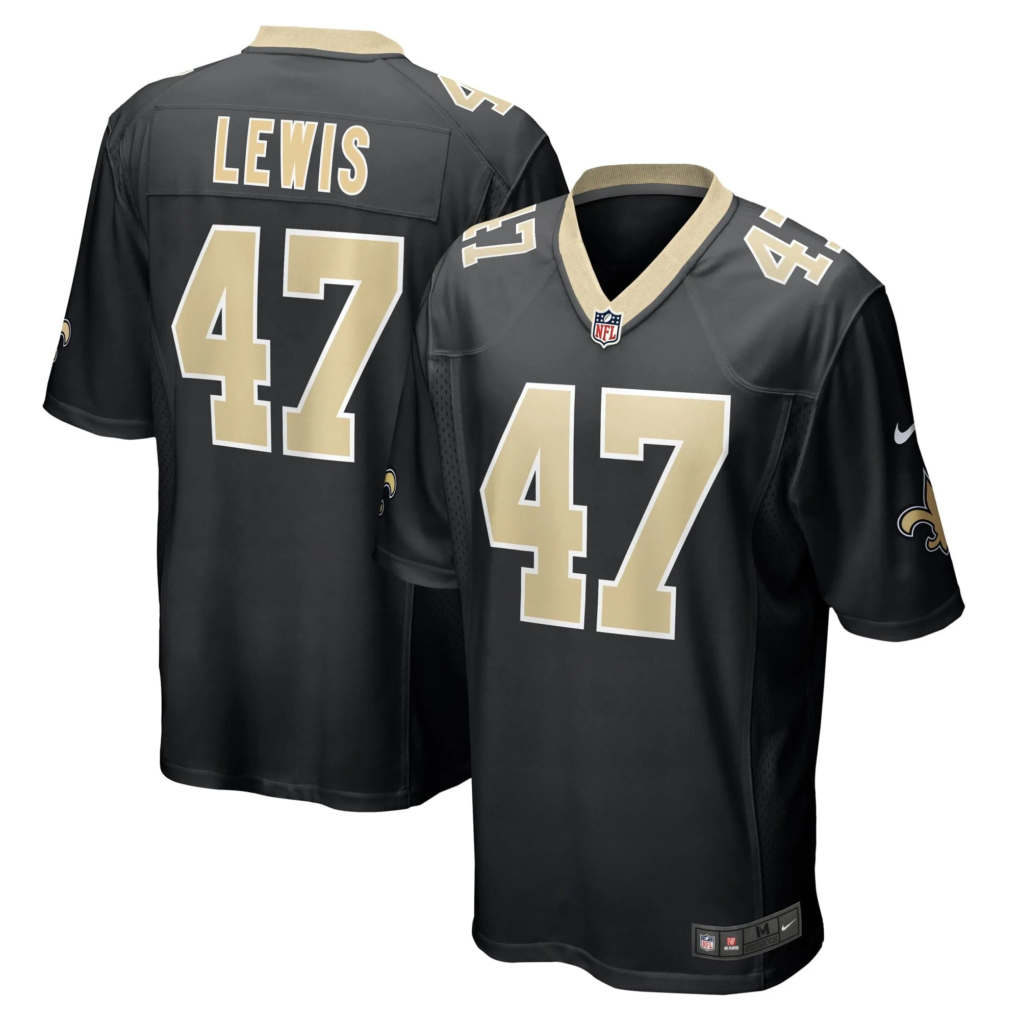 Terrell Lewis New Orleans Saints   Game Jersey -  Black