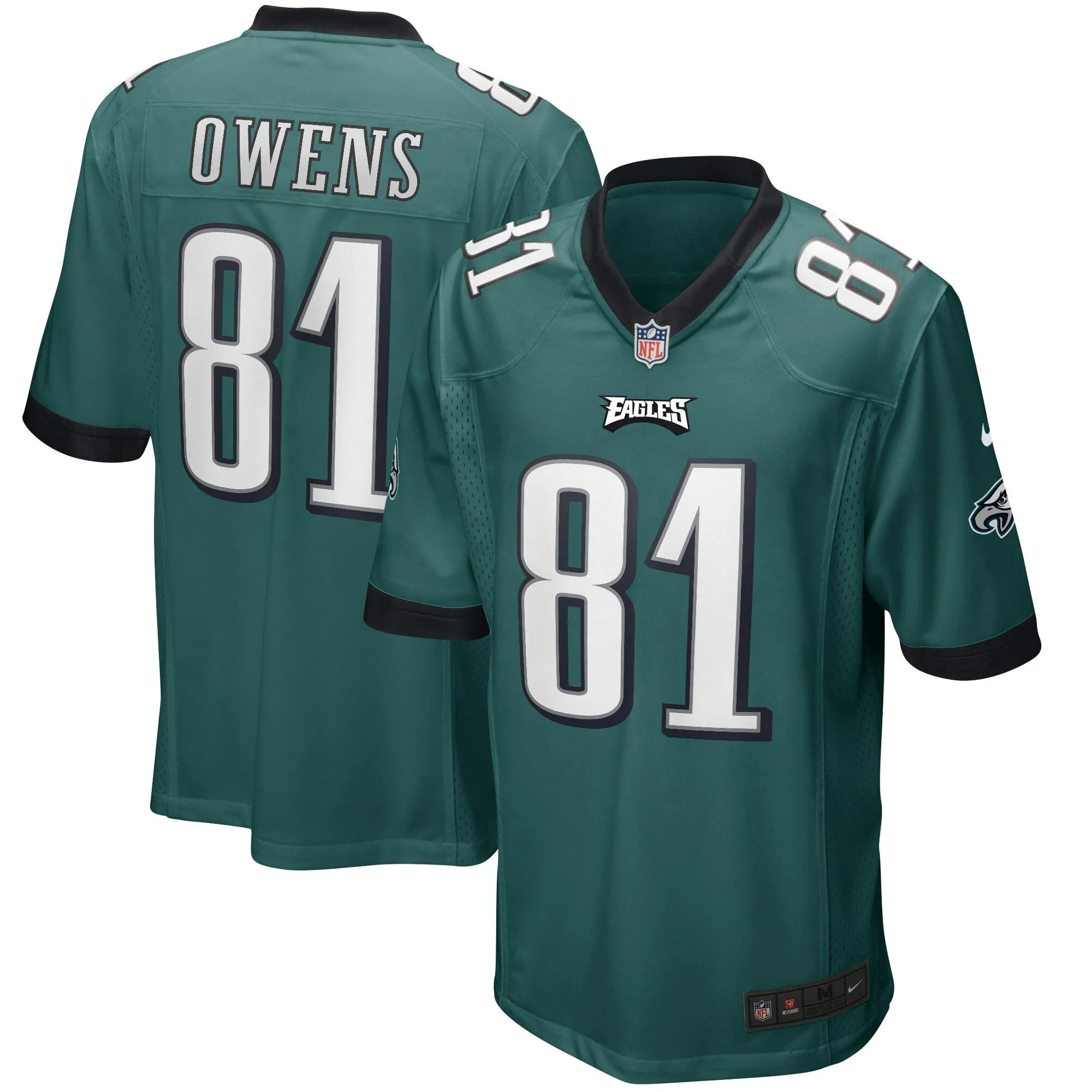 Terrell Owens Philadelphia Eagles  Game Retired Player Jersey - Midnight Green