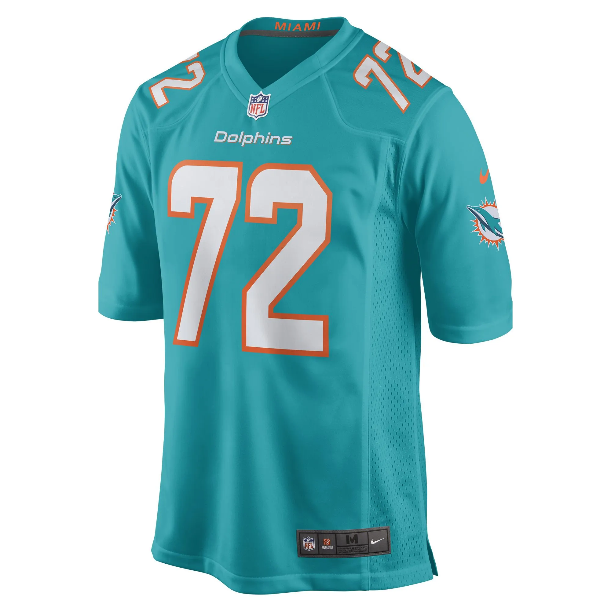 Terron Armstead Miami Dolphins  Game Jersey - Aqua