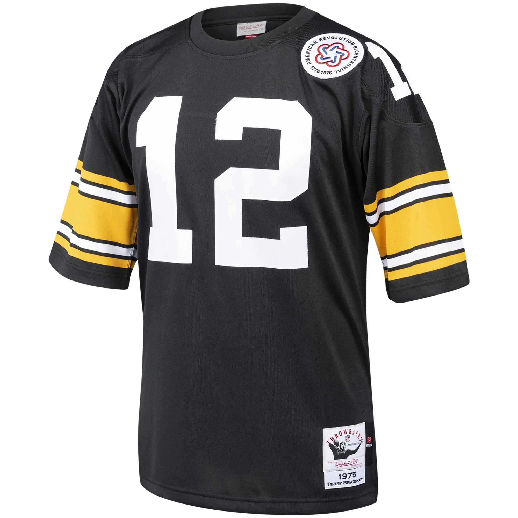 Terry Bradshaw Pittsburgh Steelers Mitchell & Ness  Throwback Retired Player Jersey - Black