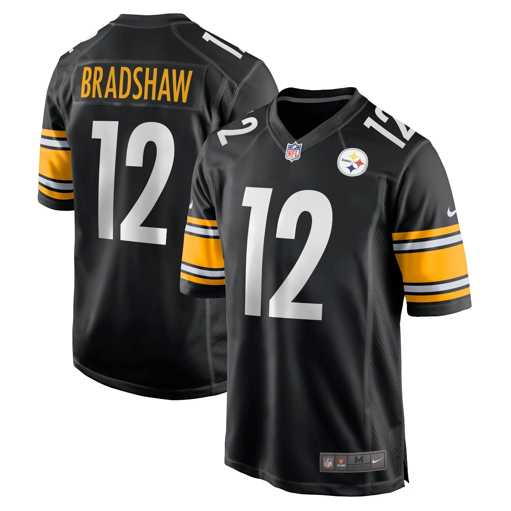 Terry Bradshaw Pittsburgh Steelers  Retired Player Game Jersey - Black