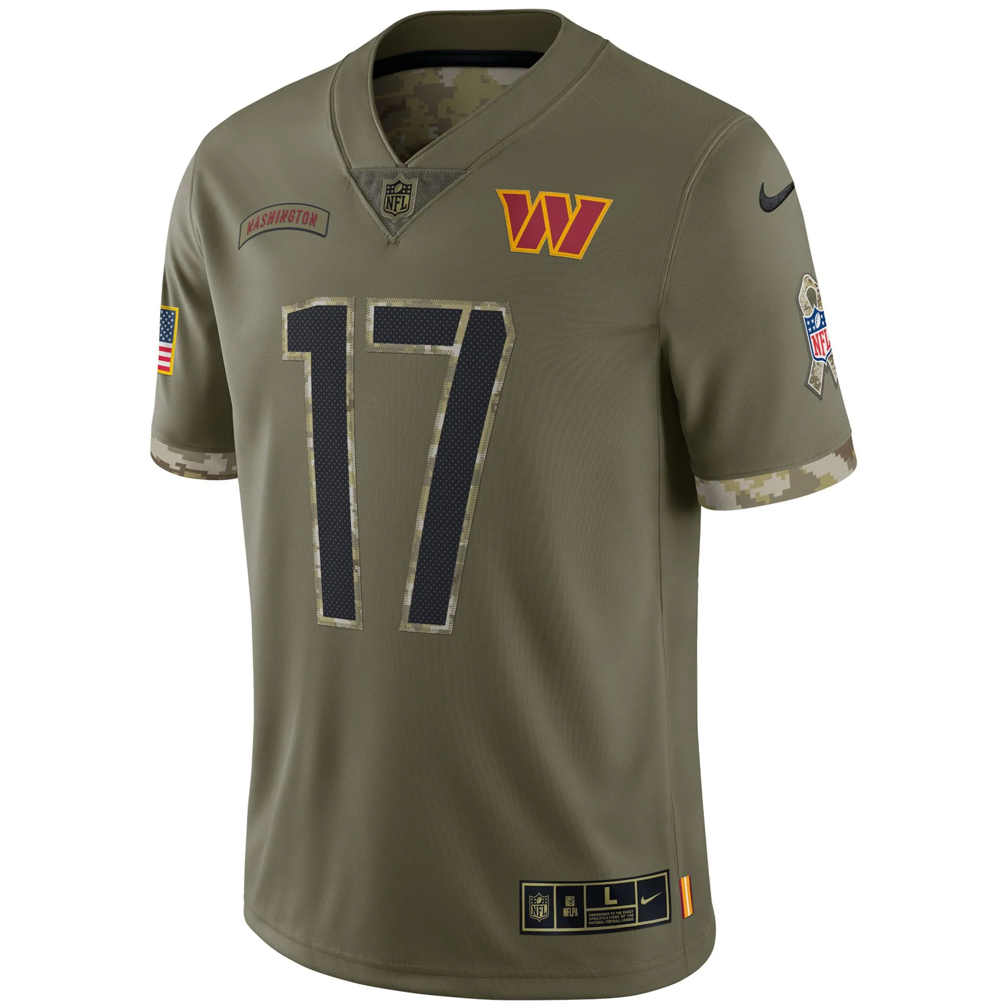 Terry McLaurin Washington Commanders  2022 Salute To Service Limited Jersey - Olive